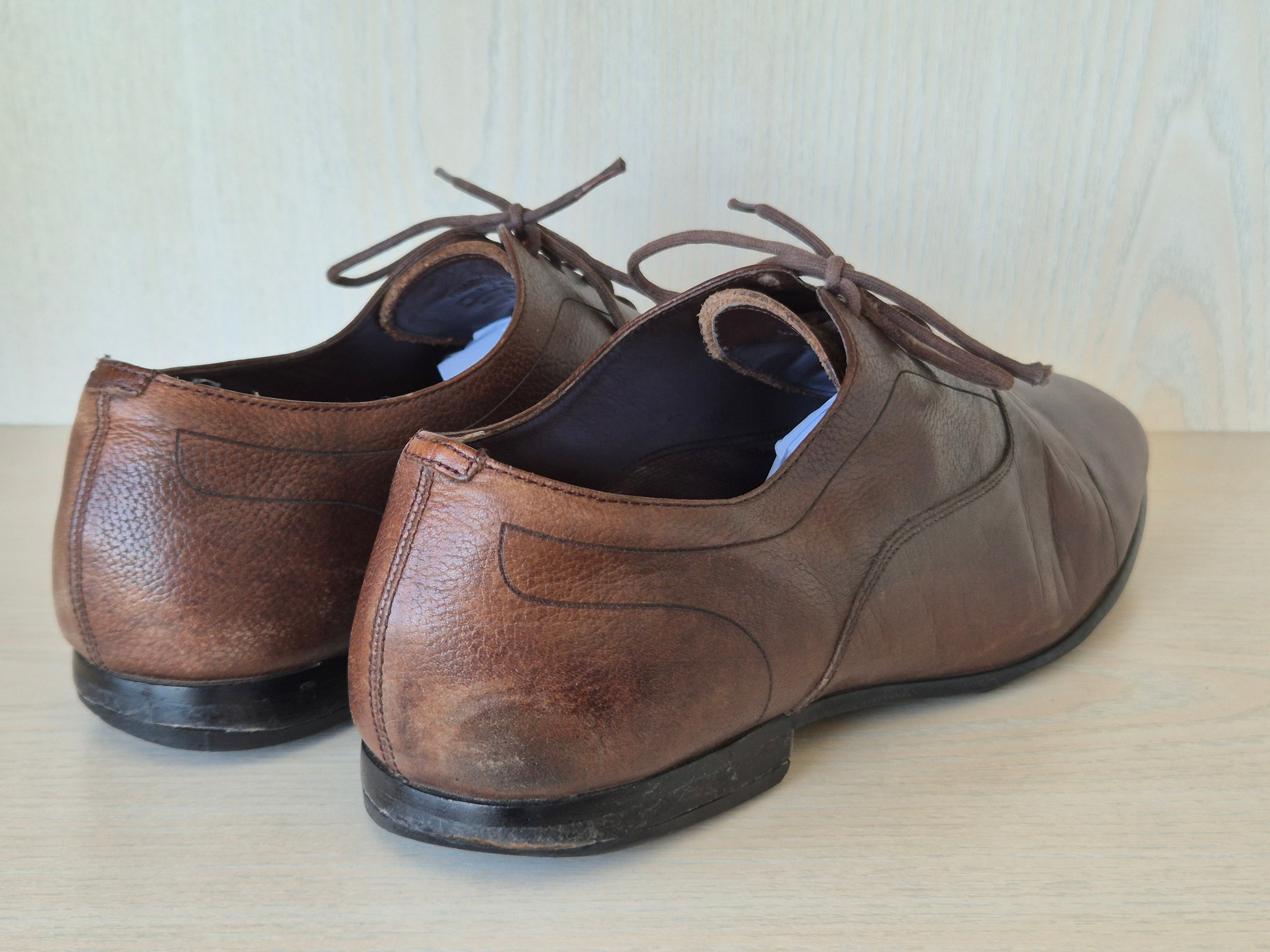 Zara Man Derby braun Leder EU 44 UK 10 – klassisch smart gebraucht