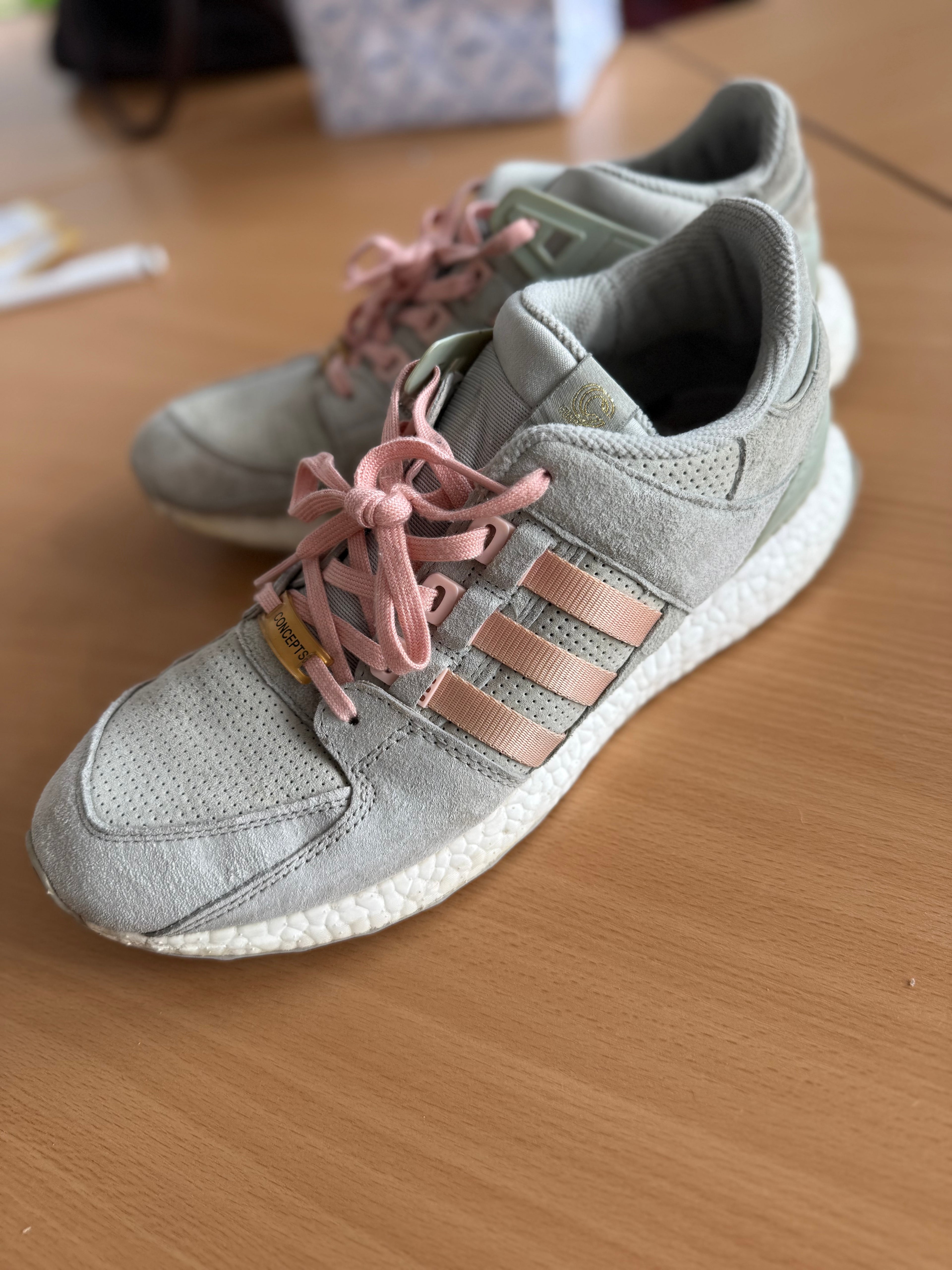 adidas EQT Support 93/16 Concepts Gr. 44⅔ Grau/Rosa Boost Zustand: Gut