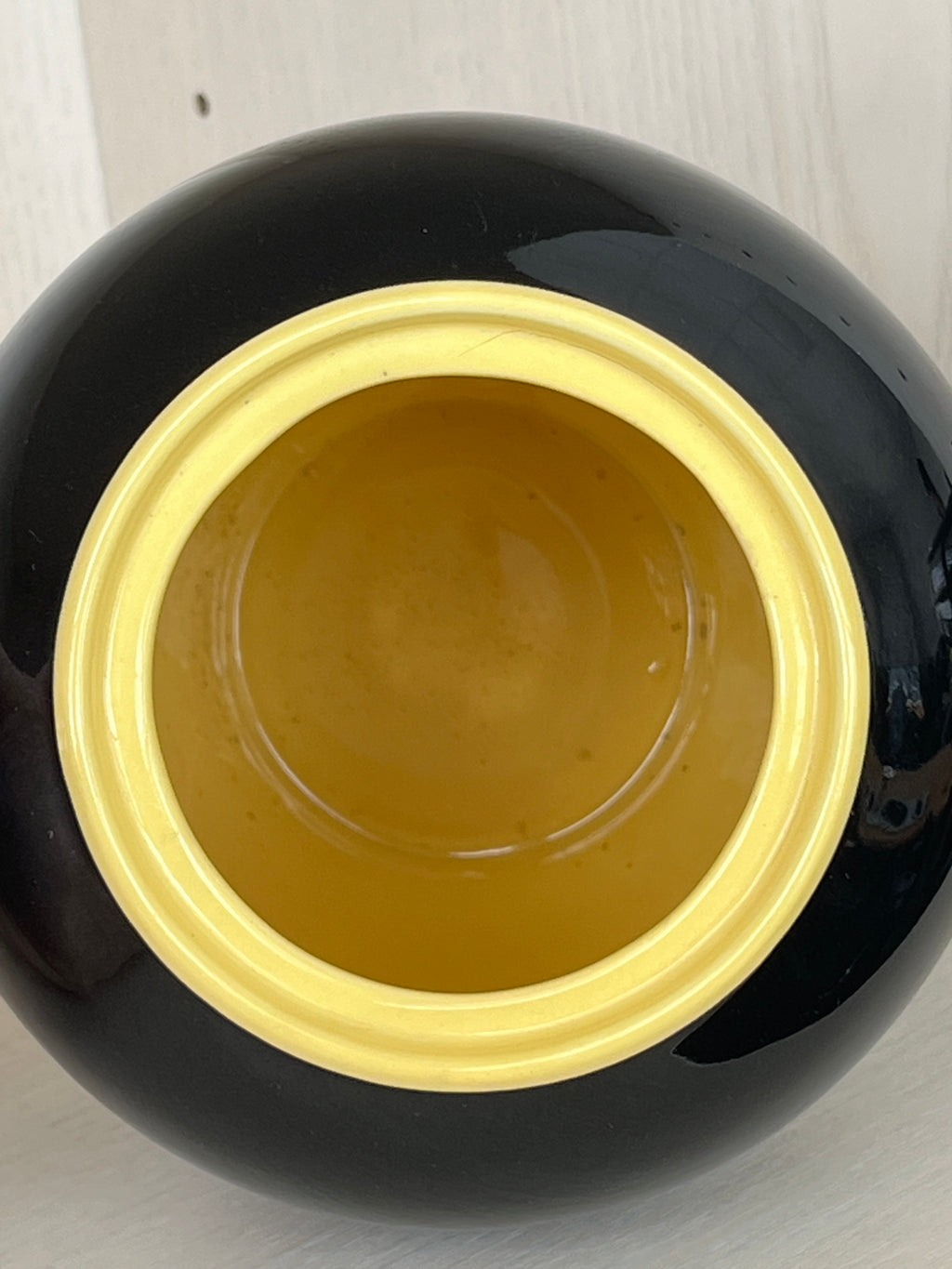 Rare Villeroy & Boch “Biarritz” Teapot | Black/Yellow | 18cm | Good Condition