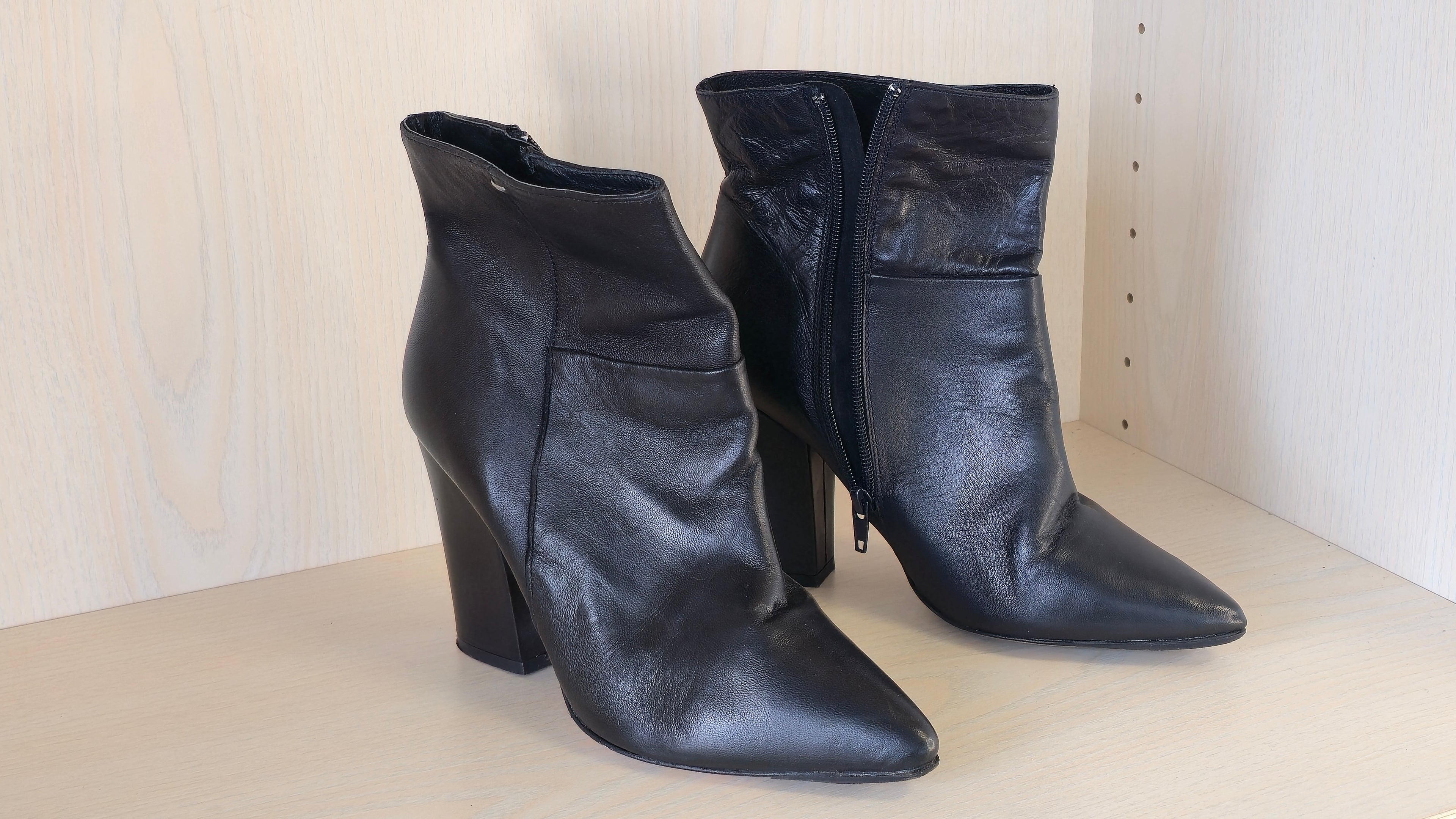 Bata Trista Bootie | Schwarz | Leder | Gr. 38 | Guter Zustand