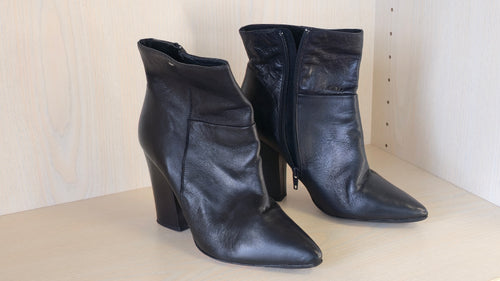 Bata Trista Bootie | Schwarz | Leder | Gr. 38 | Guter Zustand
