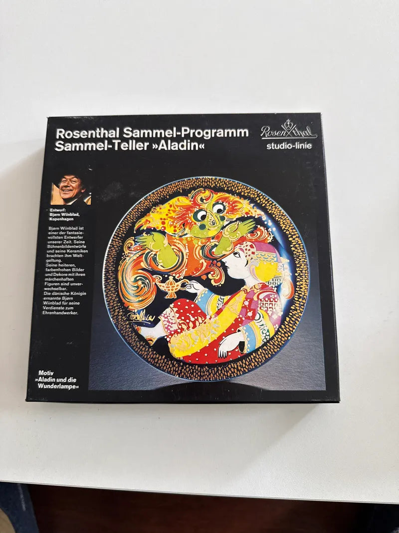 Rosenthal Collector Plate “Aladdin and the Magic Lamp I” by Bjørn Wiinblad