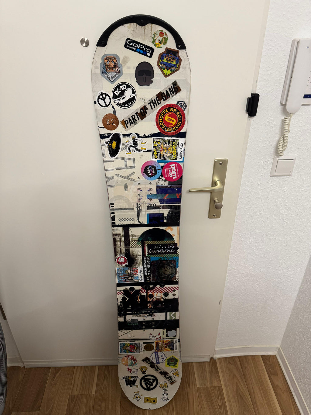 K2 Post Alley Snowboard ~159 cm Black/White/Blue | Park & All-Mountain | Normal Use