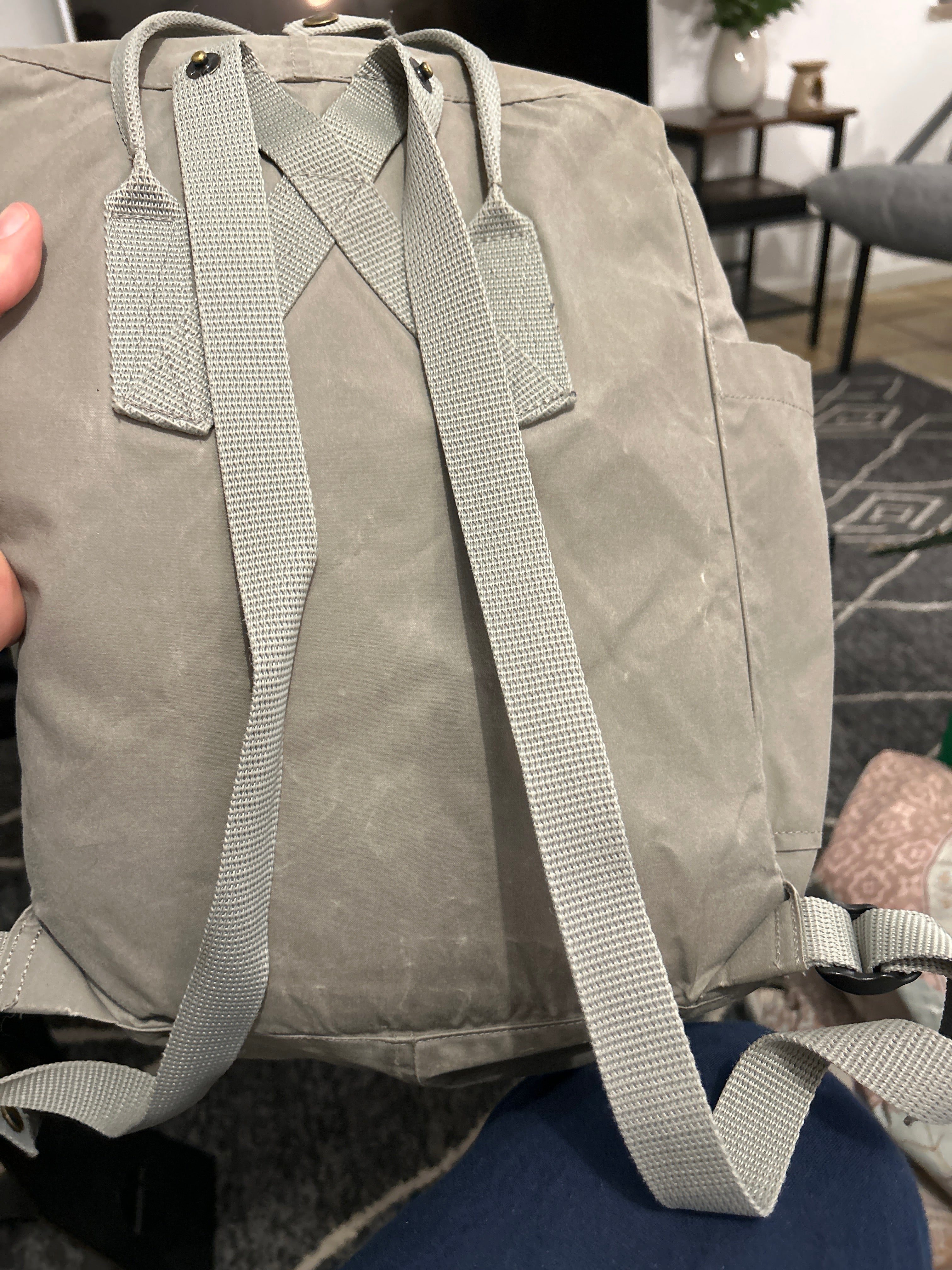 Fjällräven Kånken Classic 16L Rucksack – Warm Grey, Zustand: Stark gebraucht