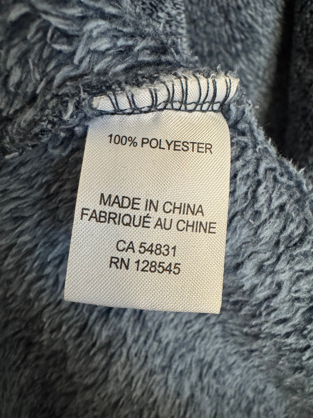 Daniel Buchler Plush Bathrobe – Navy Blue, L/XL, Very Good Condition