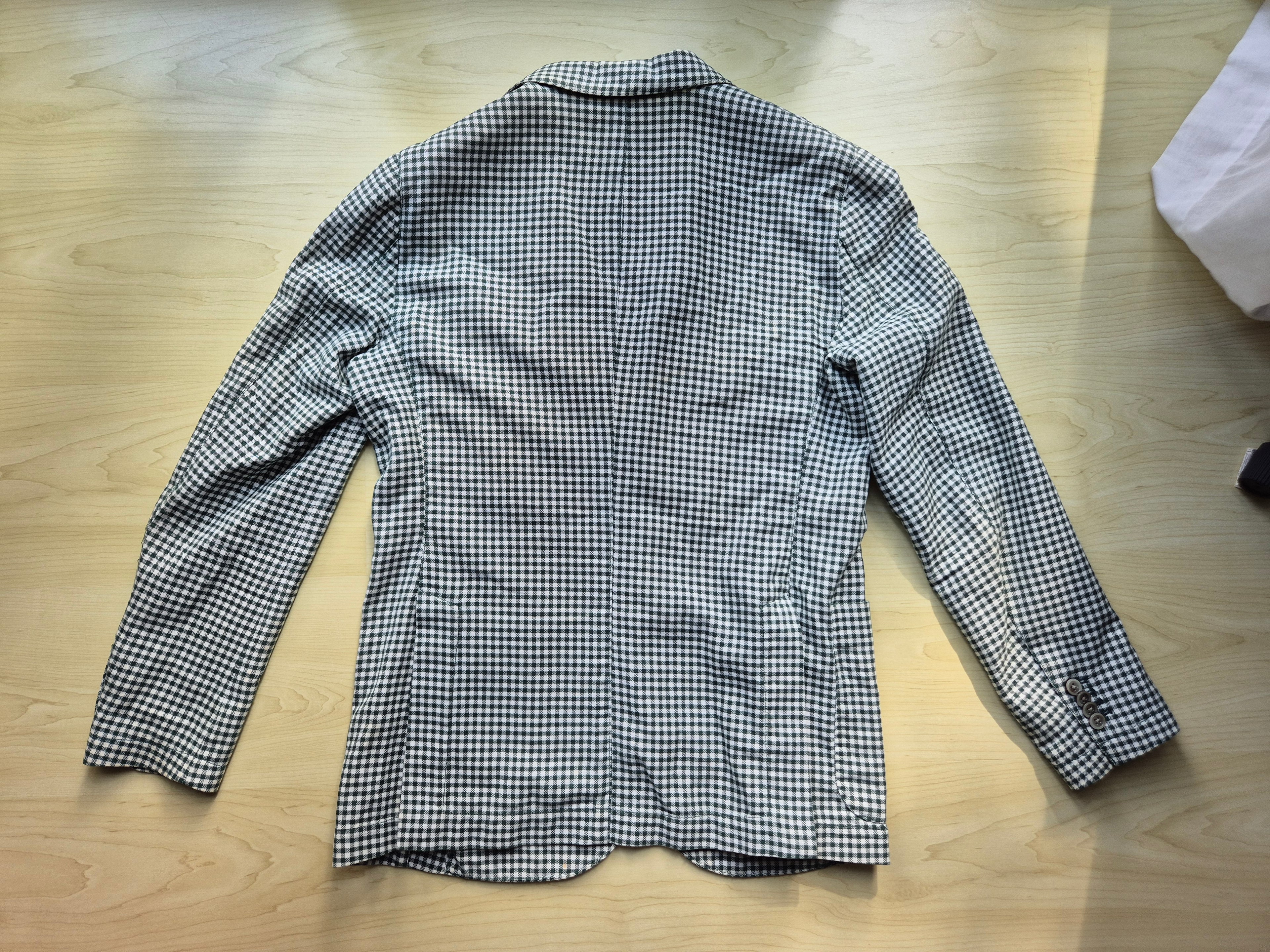 AT.P.CO Men’s Gingham Blazer Green/White EU 50 (L) Cotton-Blend Used