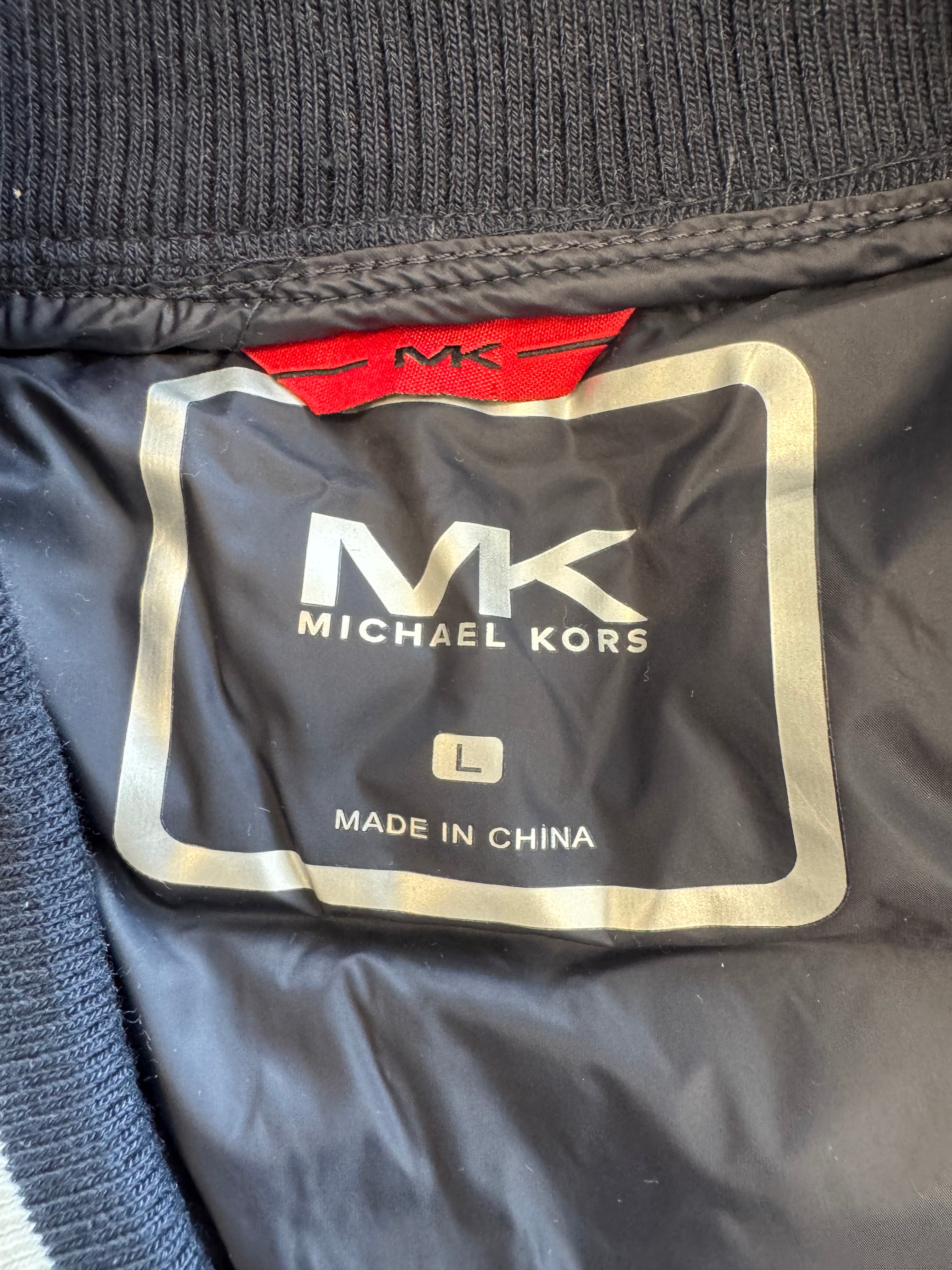 Michael Kors Navy Steppjacke/Pufferjacke Größe L – Sehr Gut