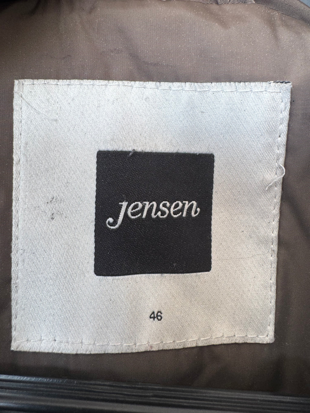 Jensen Steppjacke Größe 46, oliv, mit Kapuze – guter Zustand
