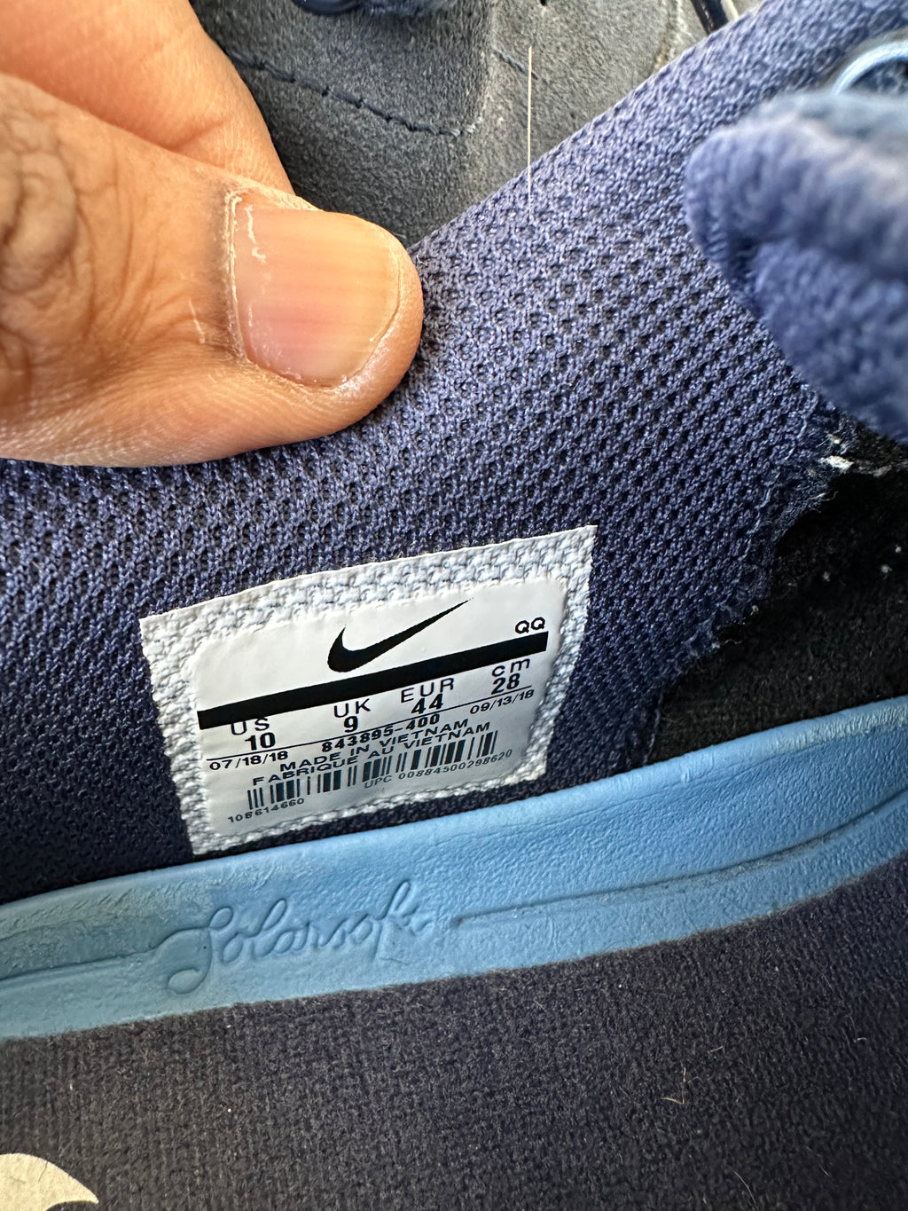 Nike SB Check Solarsoft – Midnight Navy – Gr. 44 EU/10 US – Guter Zustand