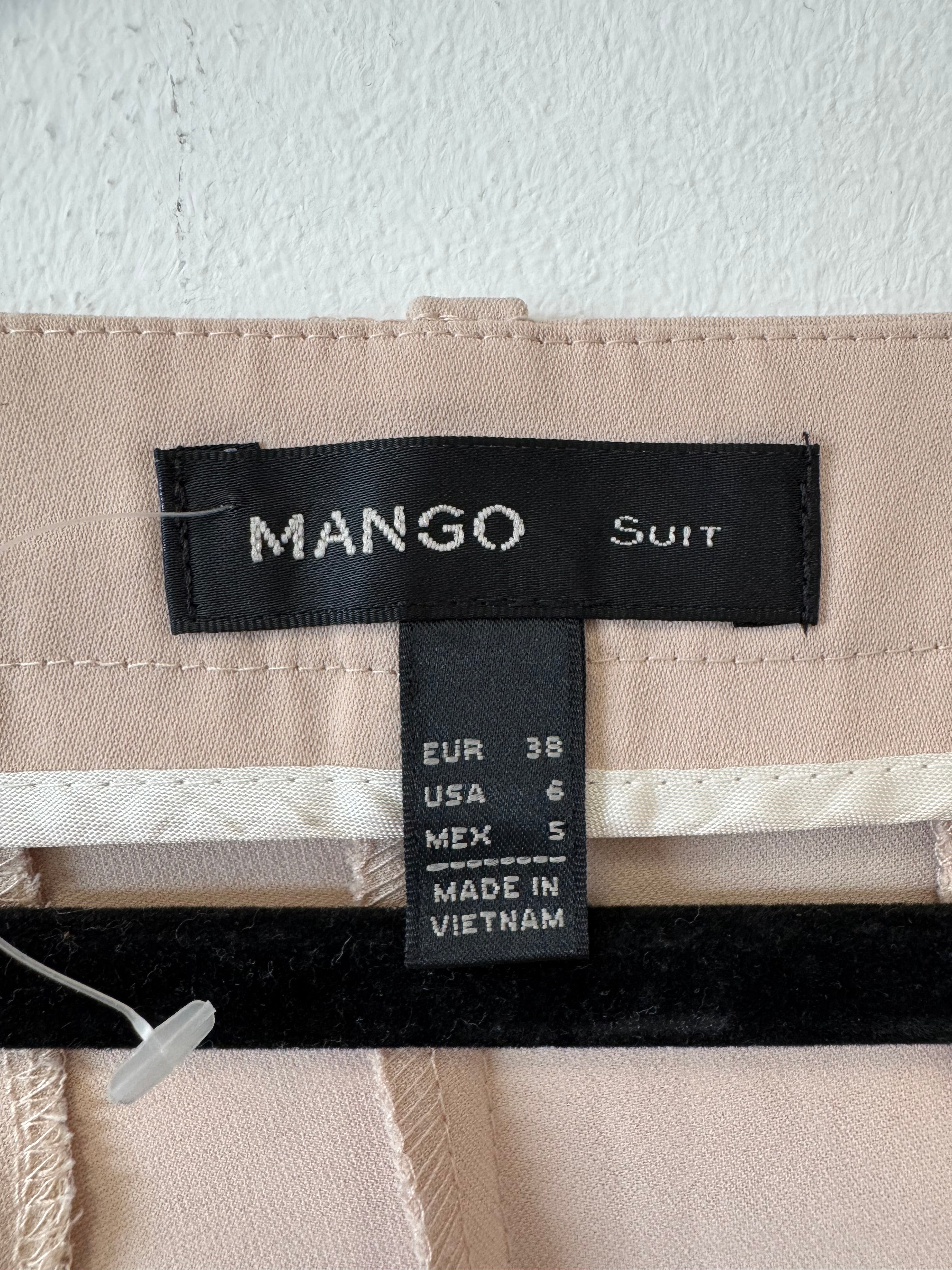 Mango Suit Women’s Stretch Trousers, Beige EU 44, Very Good Condition
