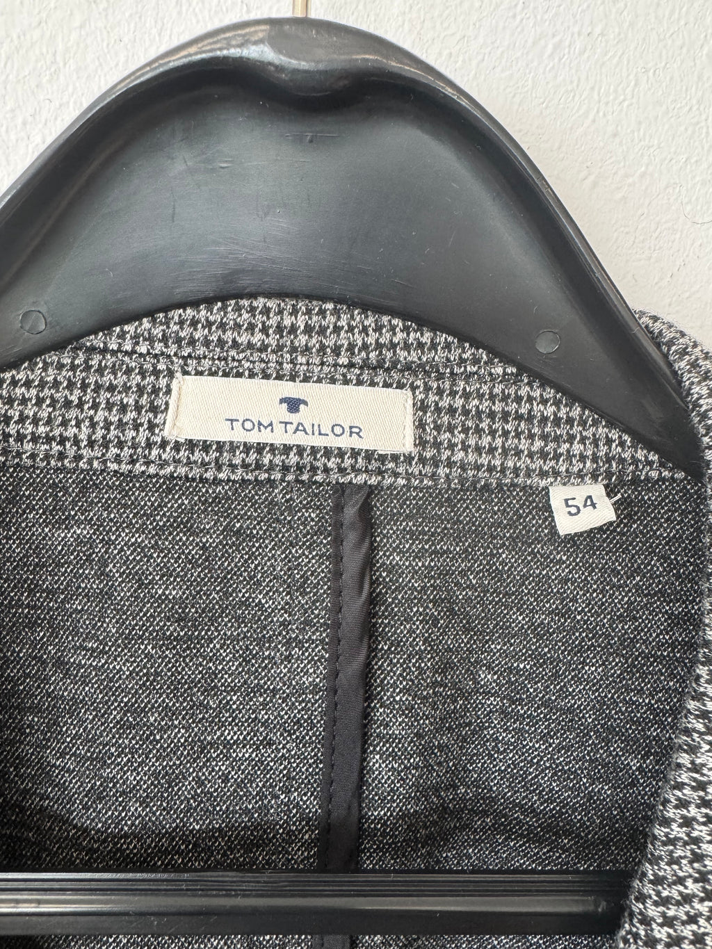 Tom Tailor Herren Blazer – Grau, Gr. 54, Polyester-Baumwolle, guter Zustand