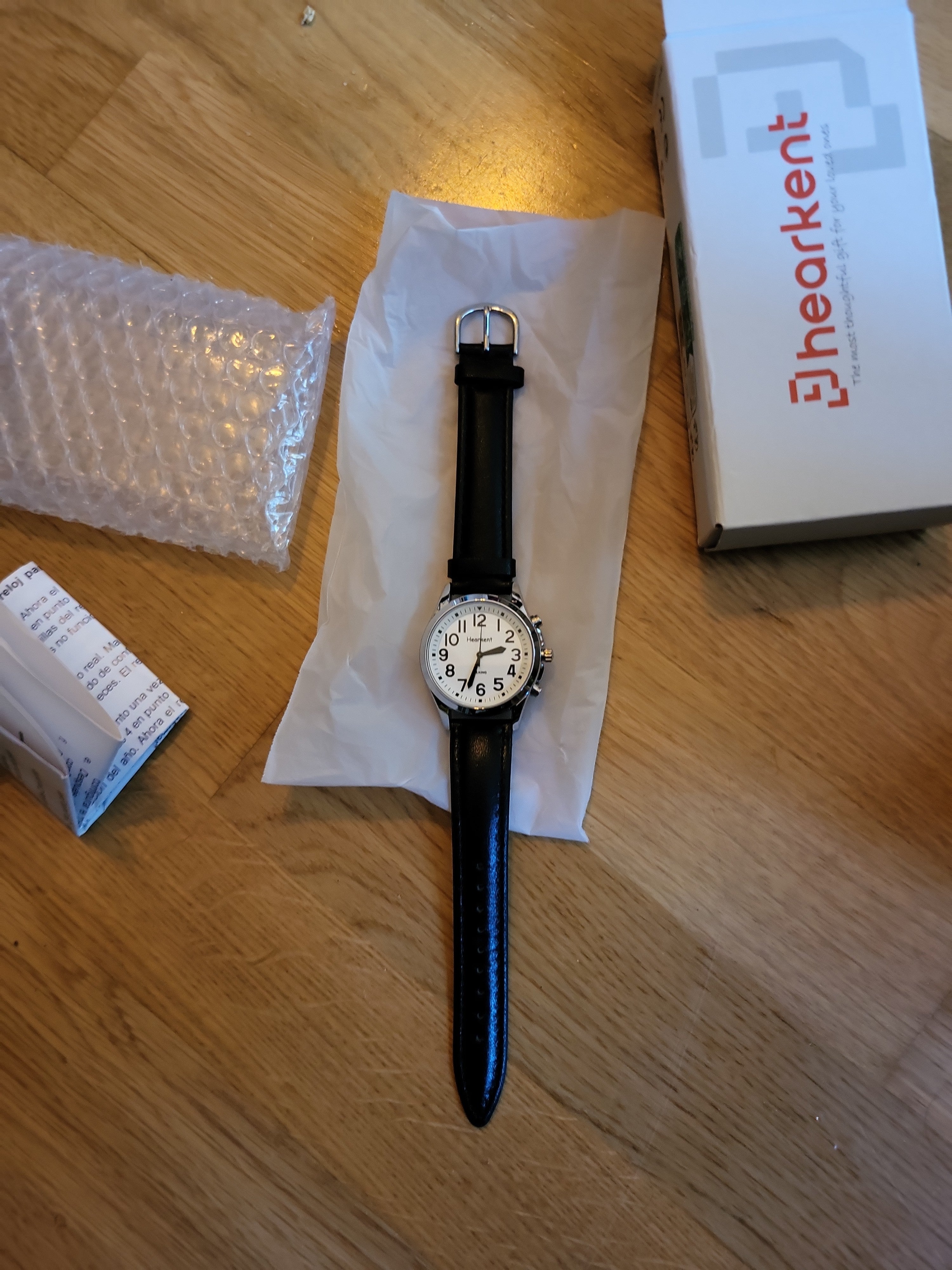 Hearkent G512 Analogue Talking Wrist-Watch, 42mm, English Voice, Very Good