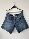 Liu Jo W13106 D3019 Damen Denim Shorts Gr. 29 Blau Baumwolle Zustand Gut