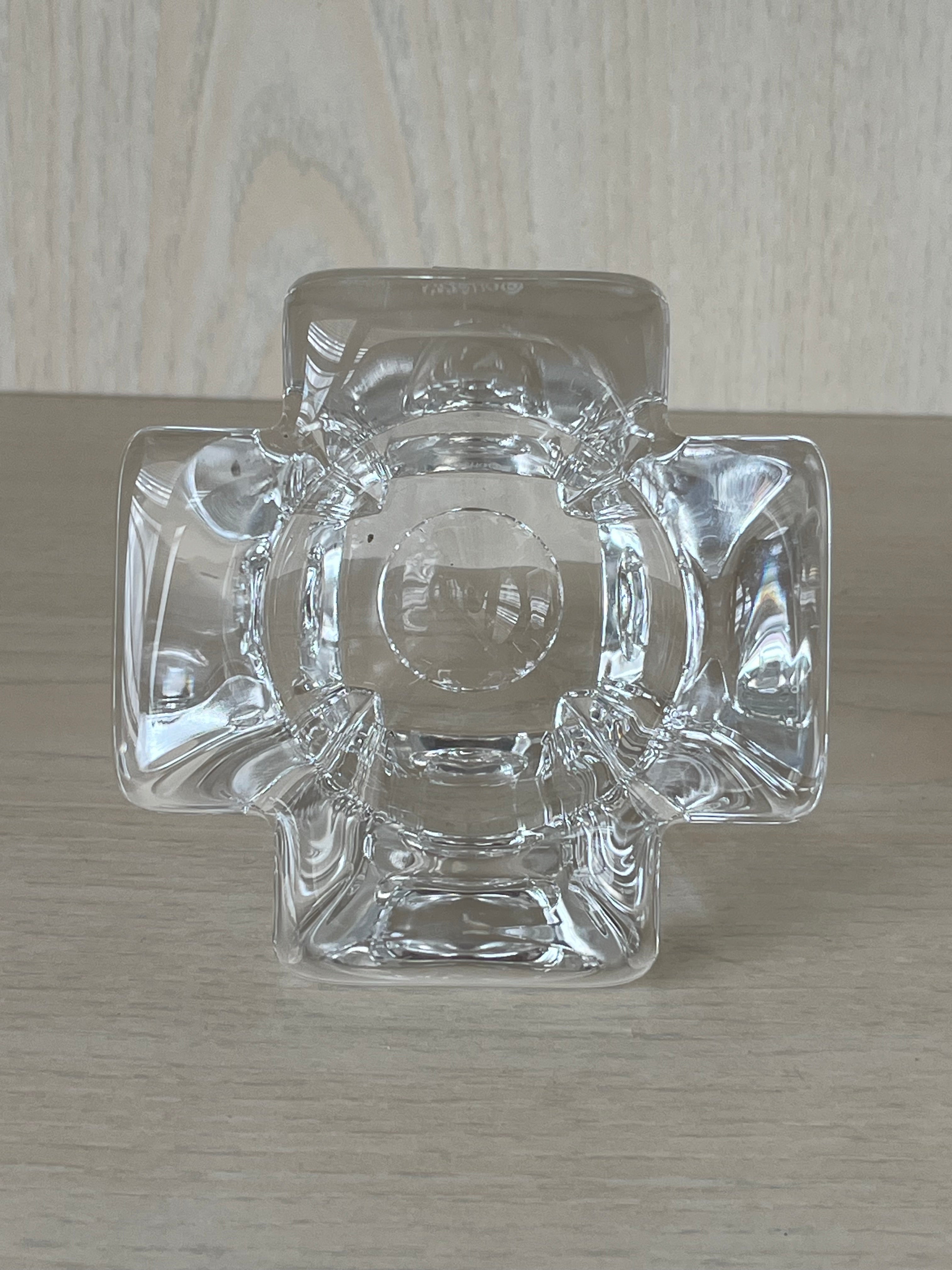 Orrefors Max Kristall Windlicht | 9,5 cm | Klar | Sehr guter Zustand