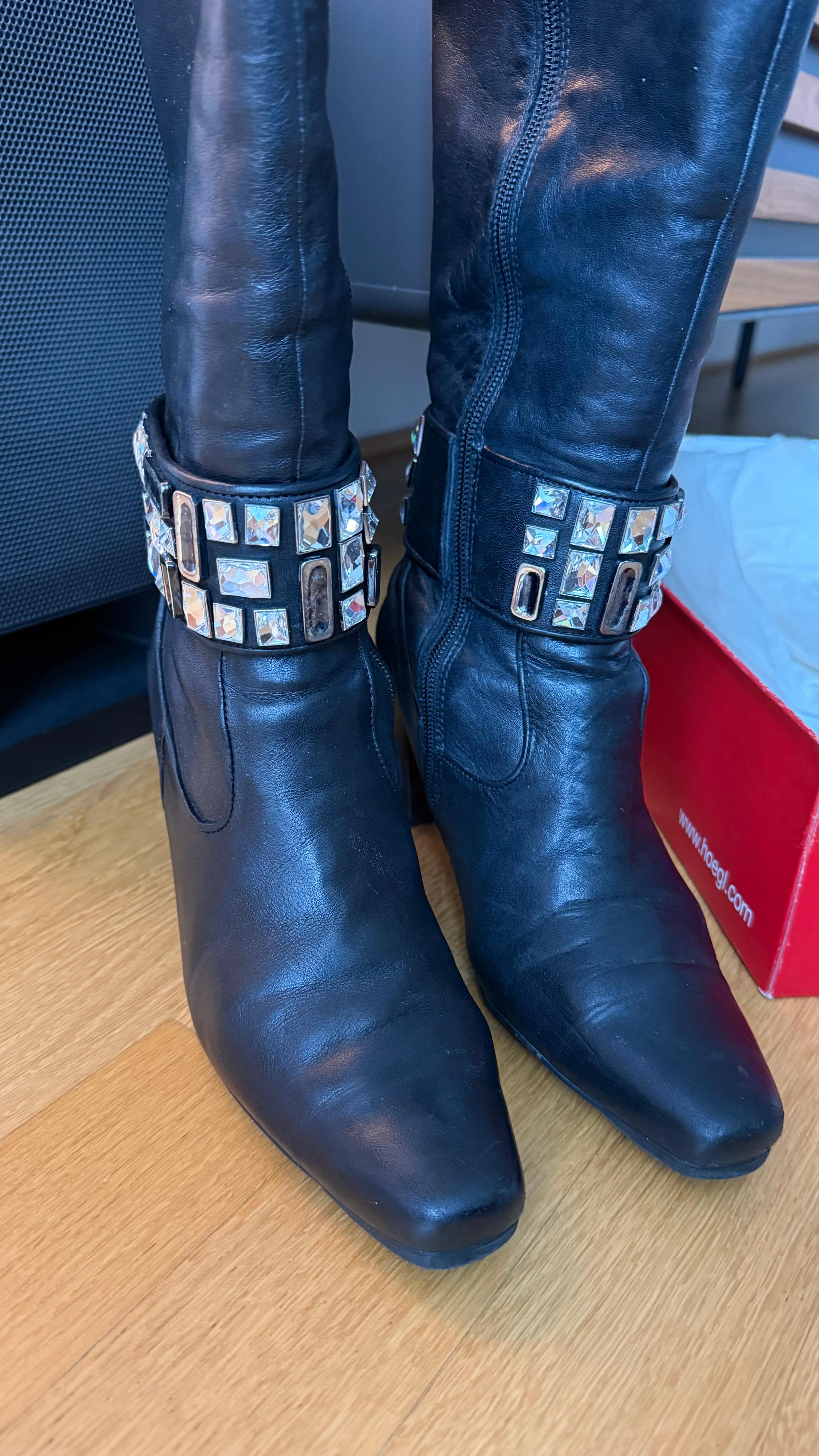 HÖGL Stiefel 38.5 | Echtleder | Strassriemen | Gebraucht