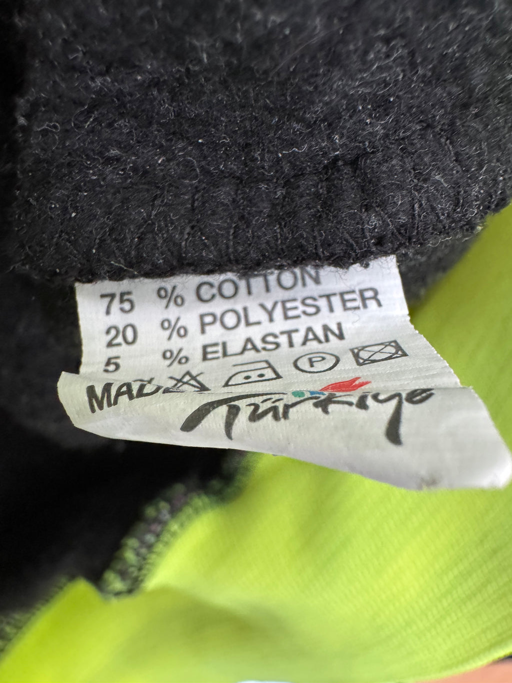 RAFF & TAFF Hoodie – Schwarz mit Neon-Grün, Größe L, Neu
