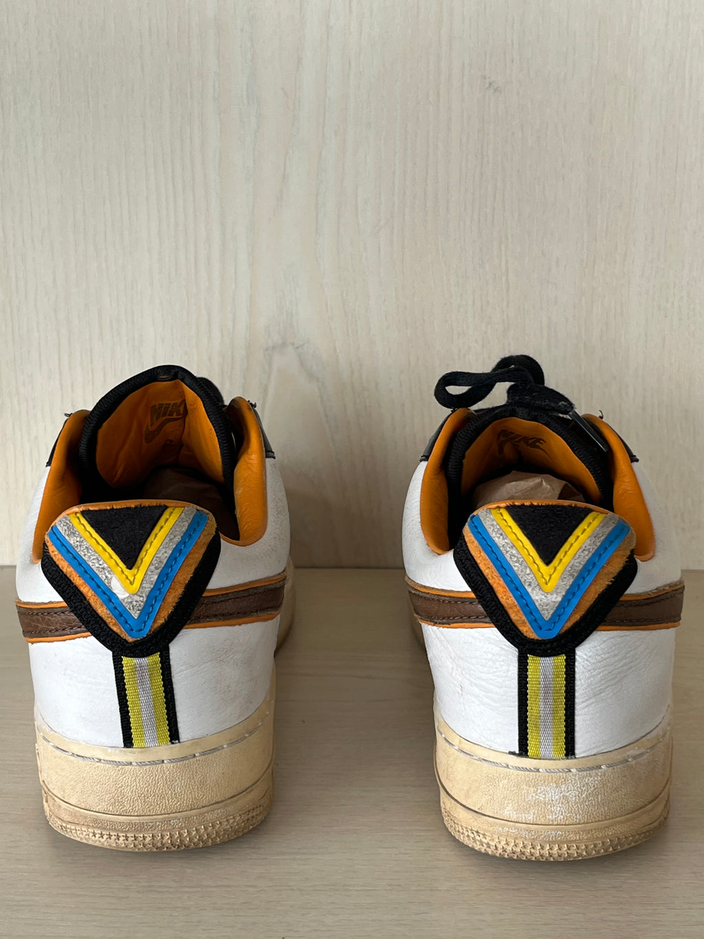 Nike Air Force 1 Low x Riccardo Tisci Weiß/Schwarz/Braun EU 45 Gebraucht