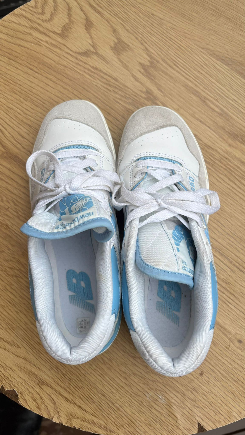 New Balance 550 “University Blue” Sz 40 White/Blue – Good Condition