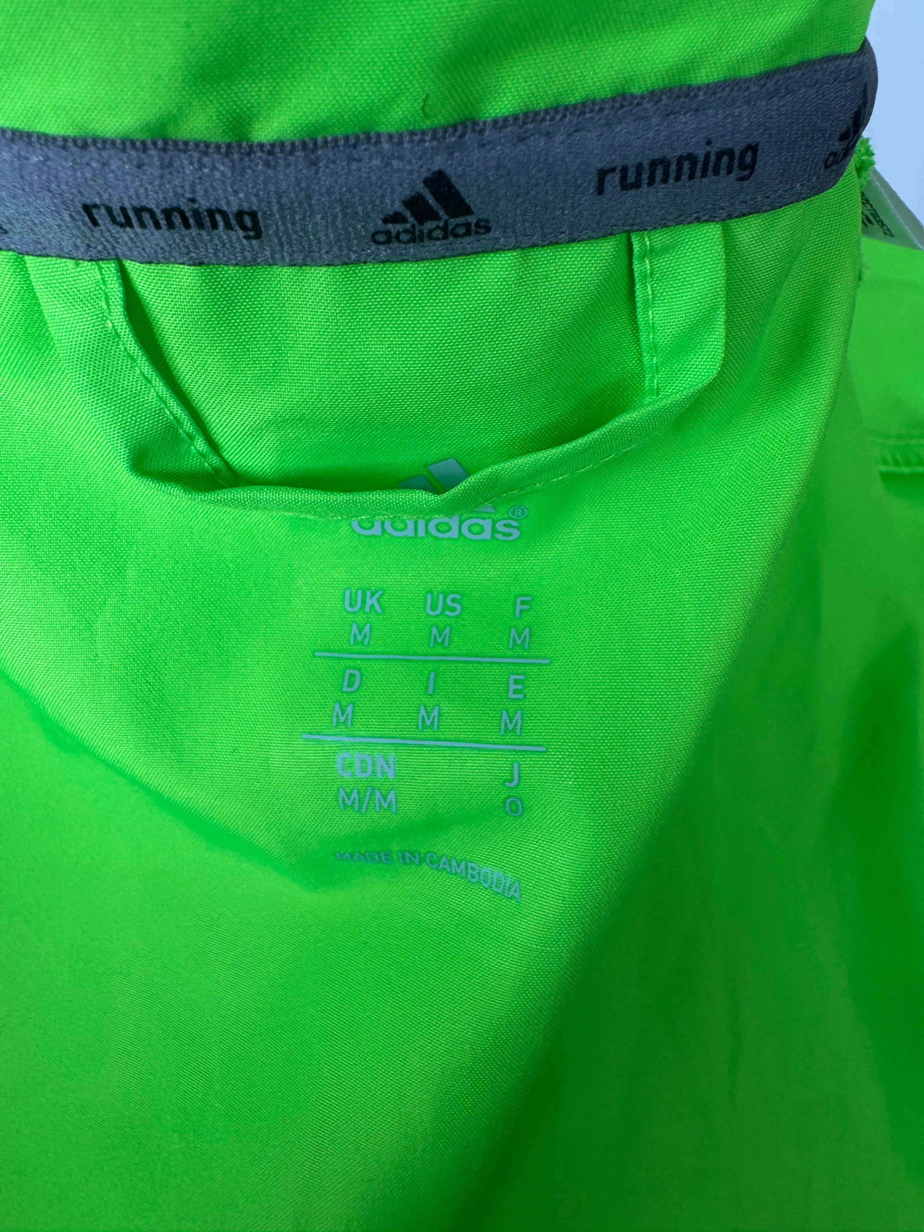 Adidas Adizero ClimaProof Laufjacke M Neon Gelb/Grün, guter Zustand