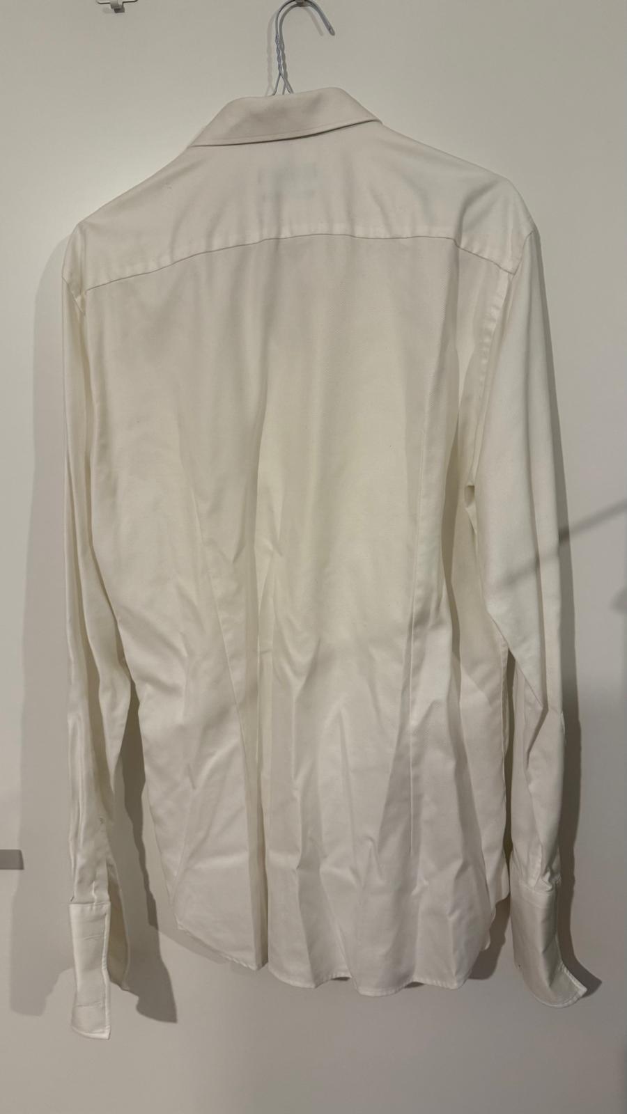 Jake's Slim-Fit Business Shirt | White | Size 42 | 100% Cotton | Good Condition