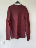 Christian Berg Sweater Araldo O-Neck, Baumwolle/Kaschmir, Schokolade, Gr. S, Gut