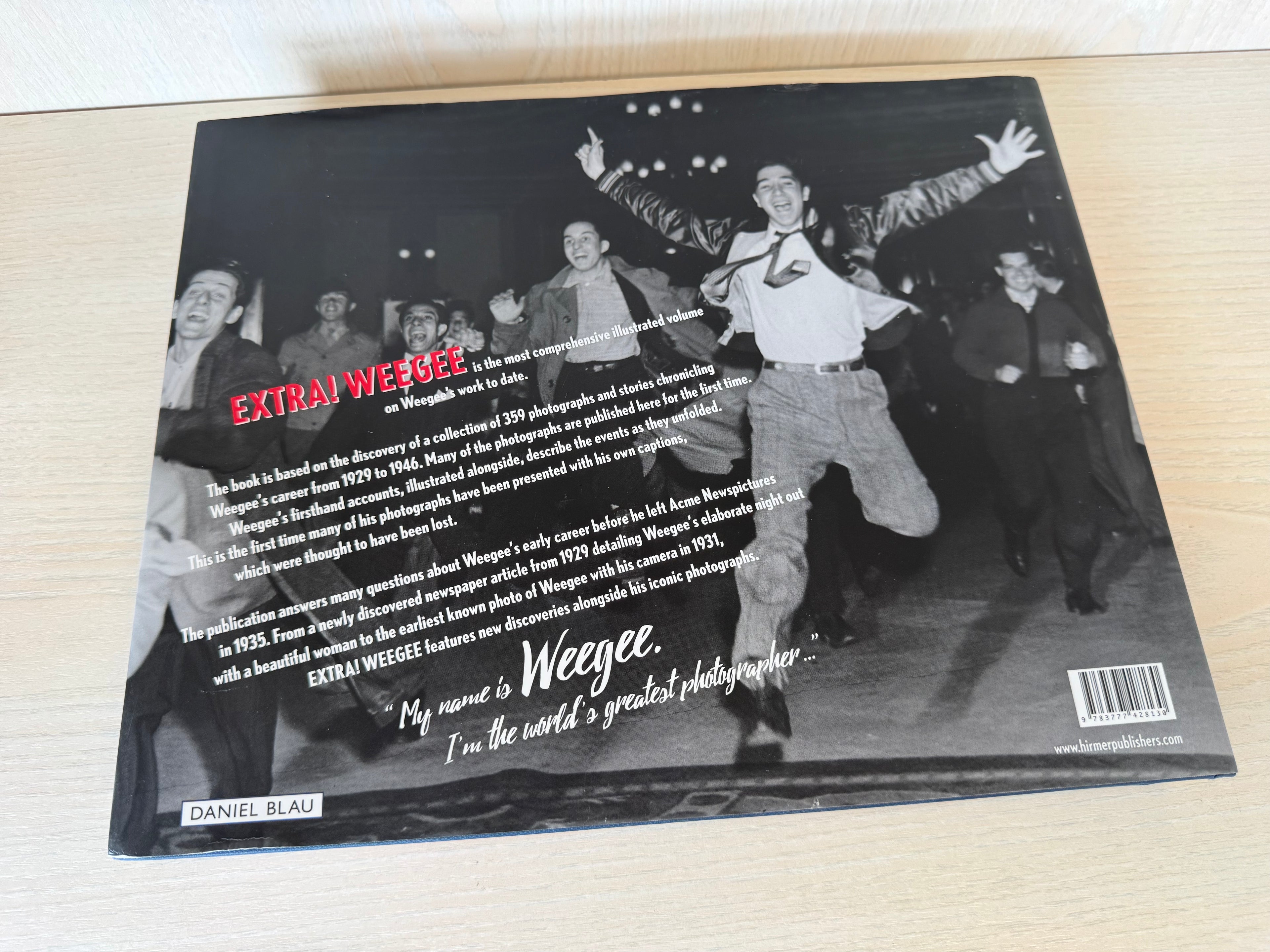 EXTRA! WEEGEE Fotobuch (Hirmer, 1. Auflage, Hardcover) – wie neu
