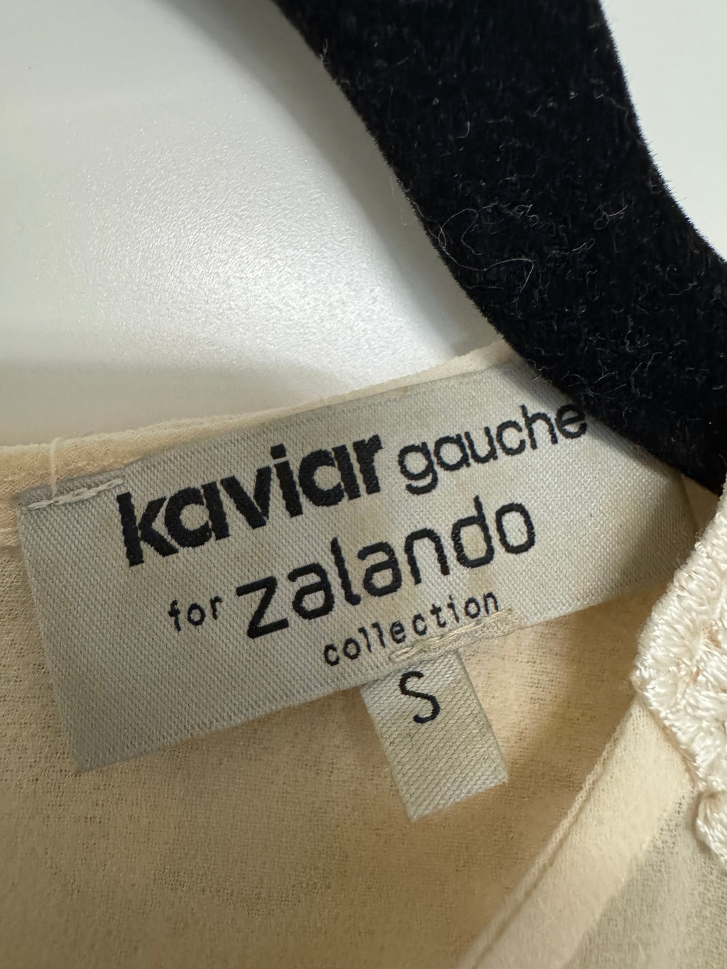 Kaviar Gauche x Zalando Spitzen-Minikleid, Gr. S, ivory, guter Zustand
