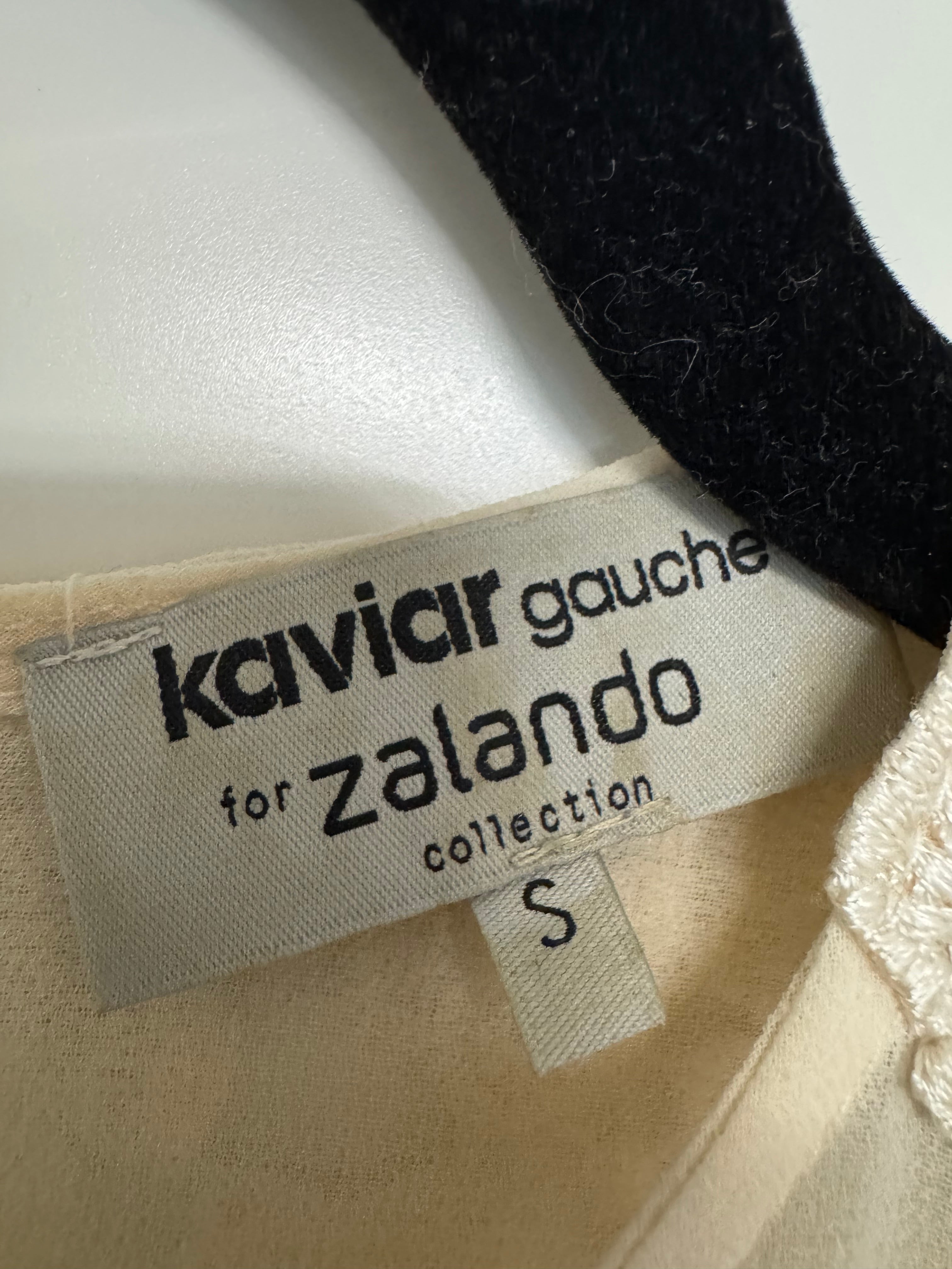 Kaviar Gauche x Zalando Spitzen-Minikleid, Gr. S, ivory, guter Zustand