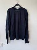 Closed navy fine-knit sweater, cashmere blend, size M, normal use