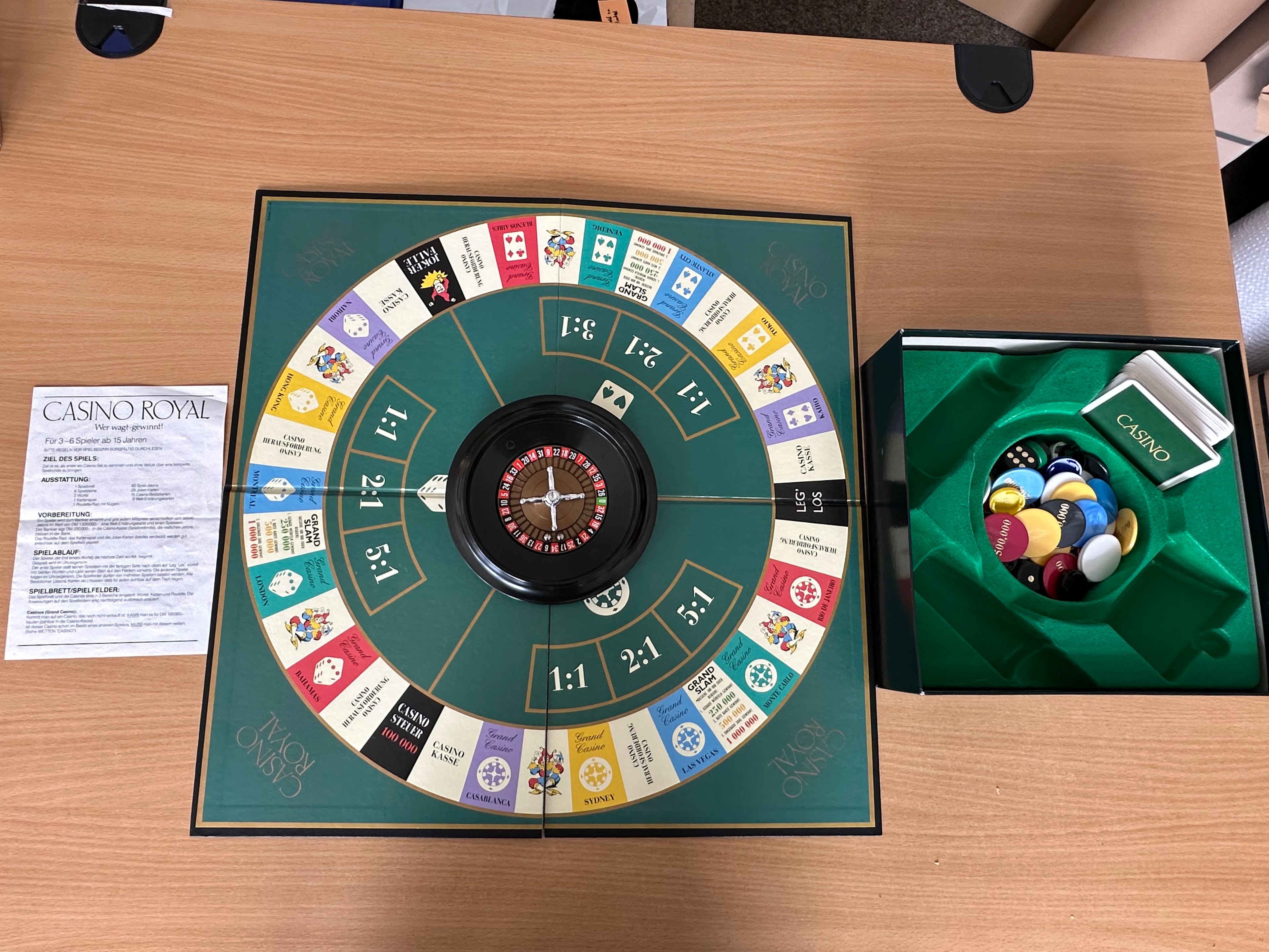 Parker Casino Royal – Wer wagt, gewinnt! Brettspiel – Deutsch, guter Zustand