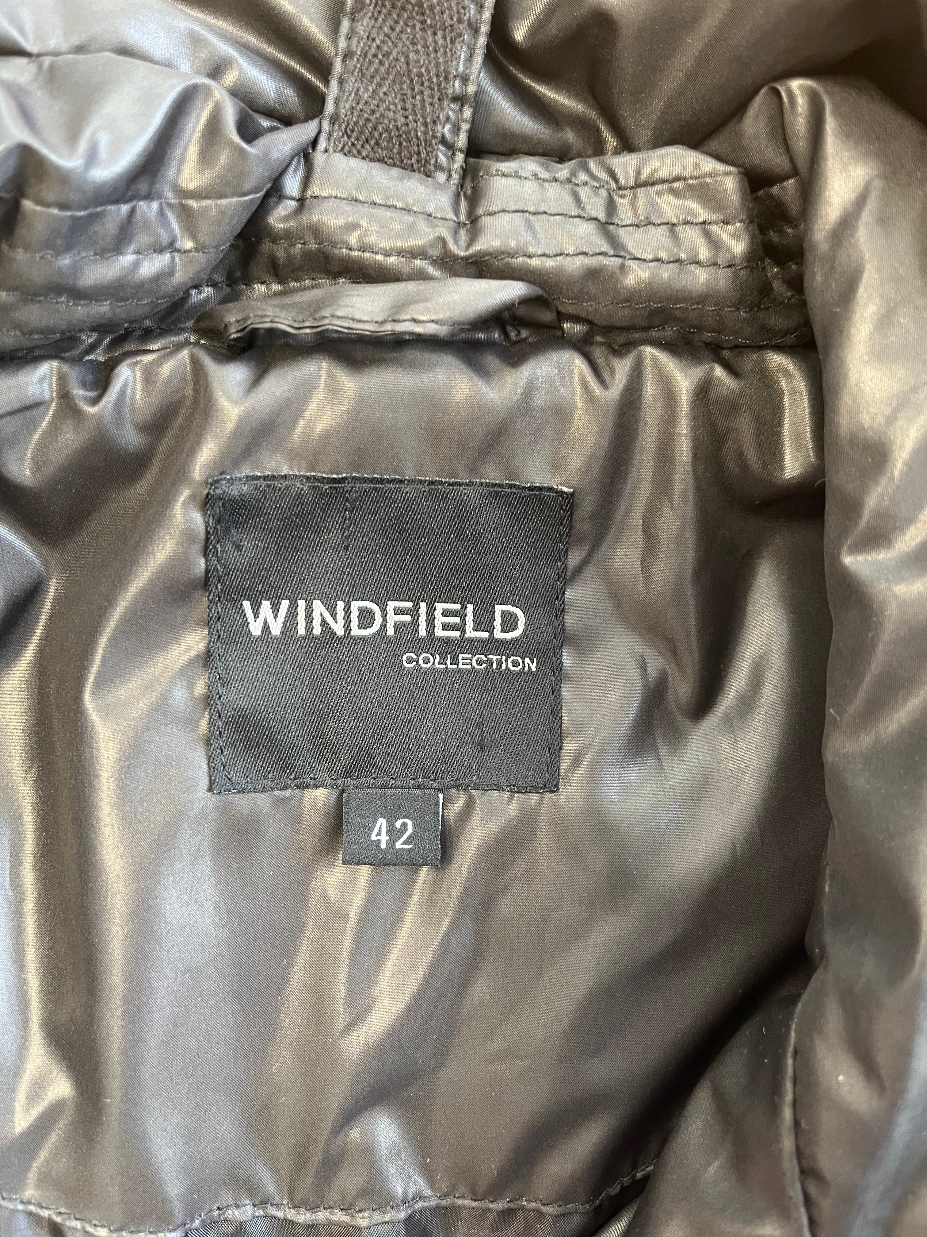 WINDFIELD COLLECTION Steppjacke Damen – Schwarz, Gr. 42, Guter Zustand