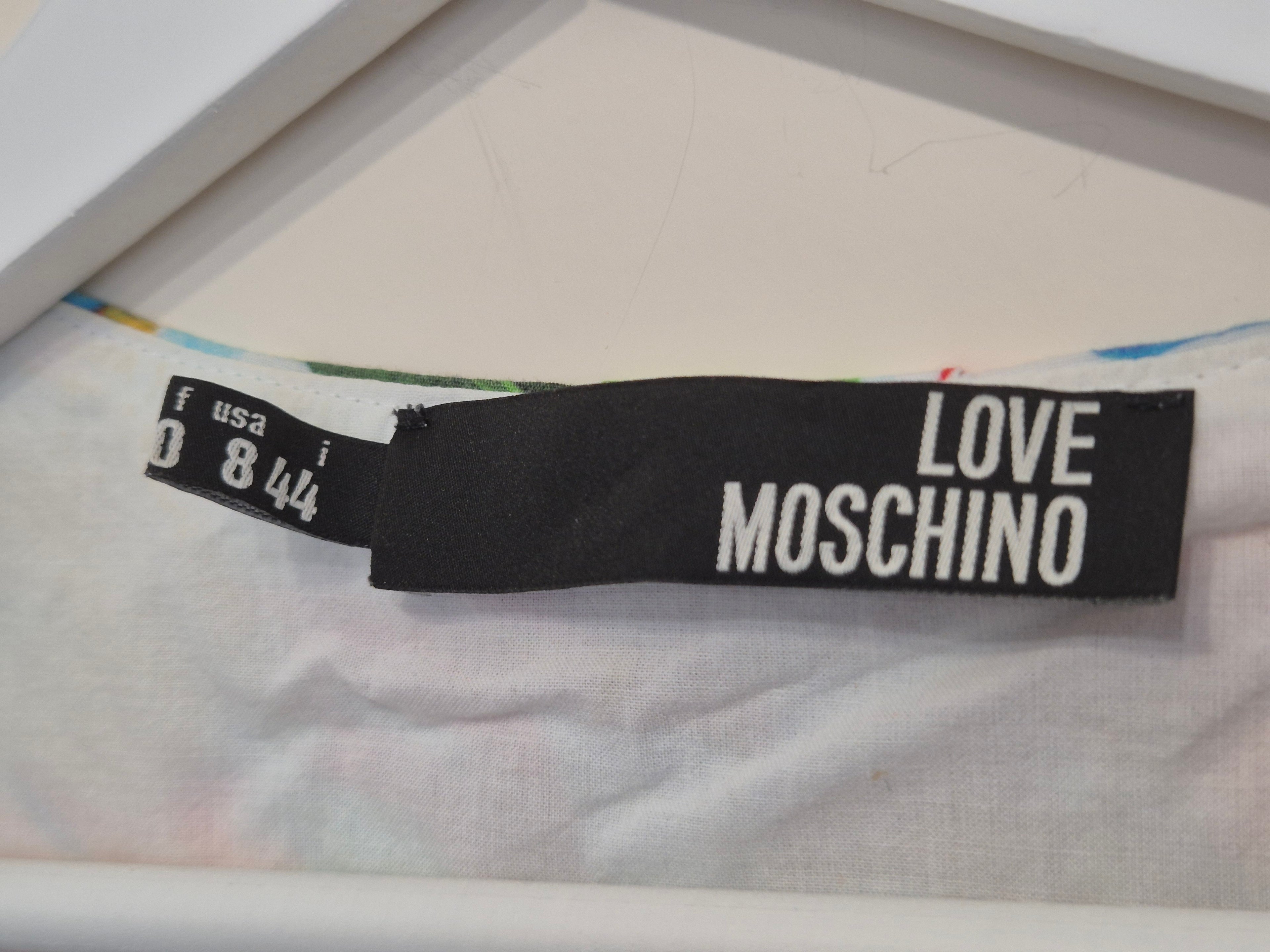 Love Moschino Kleid Tropical Papagei Gr. L / IT 44, Multicolor, 100% Baumwolle