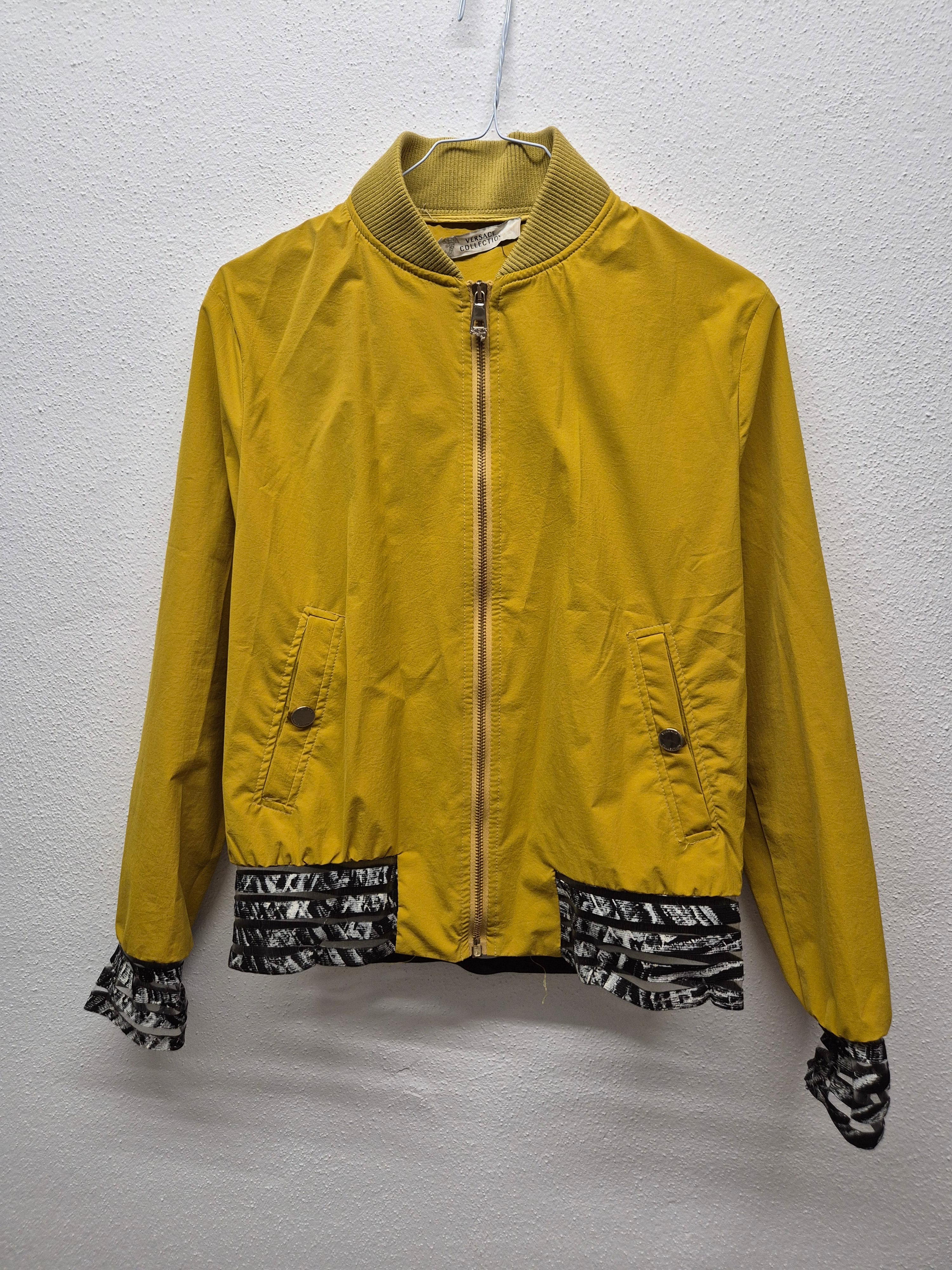 Versace Collection Bomberjacke – Senfgelb, IT 40 (EU 34/36), Guter Zustand