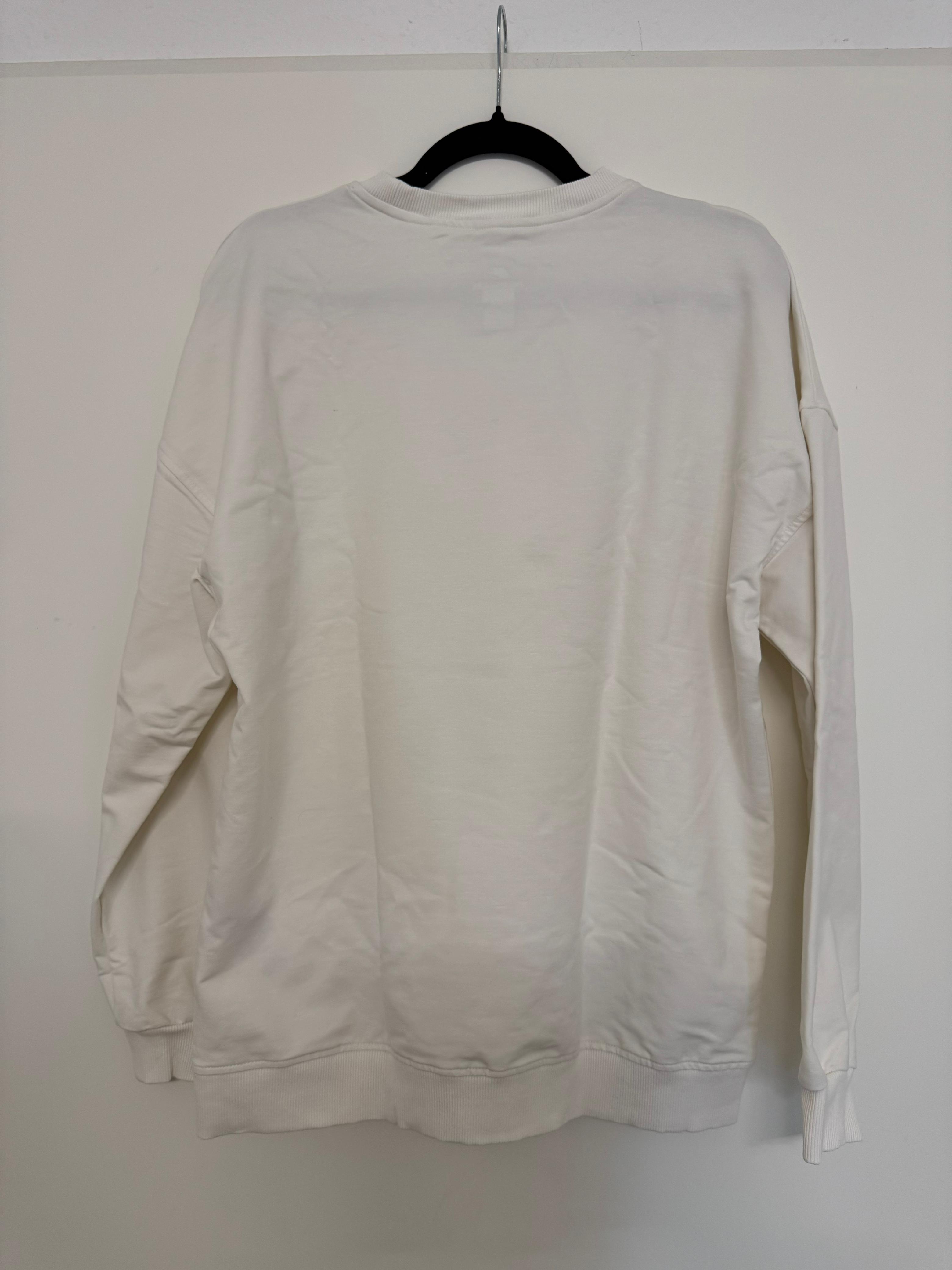 Nike Dri-FIT Crew White Sweatshirt Size L – Like New