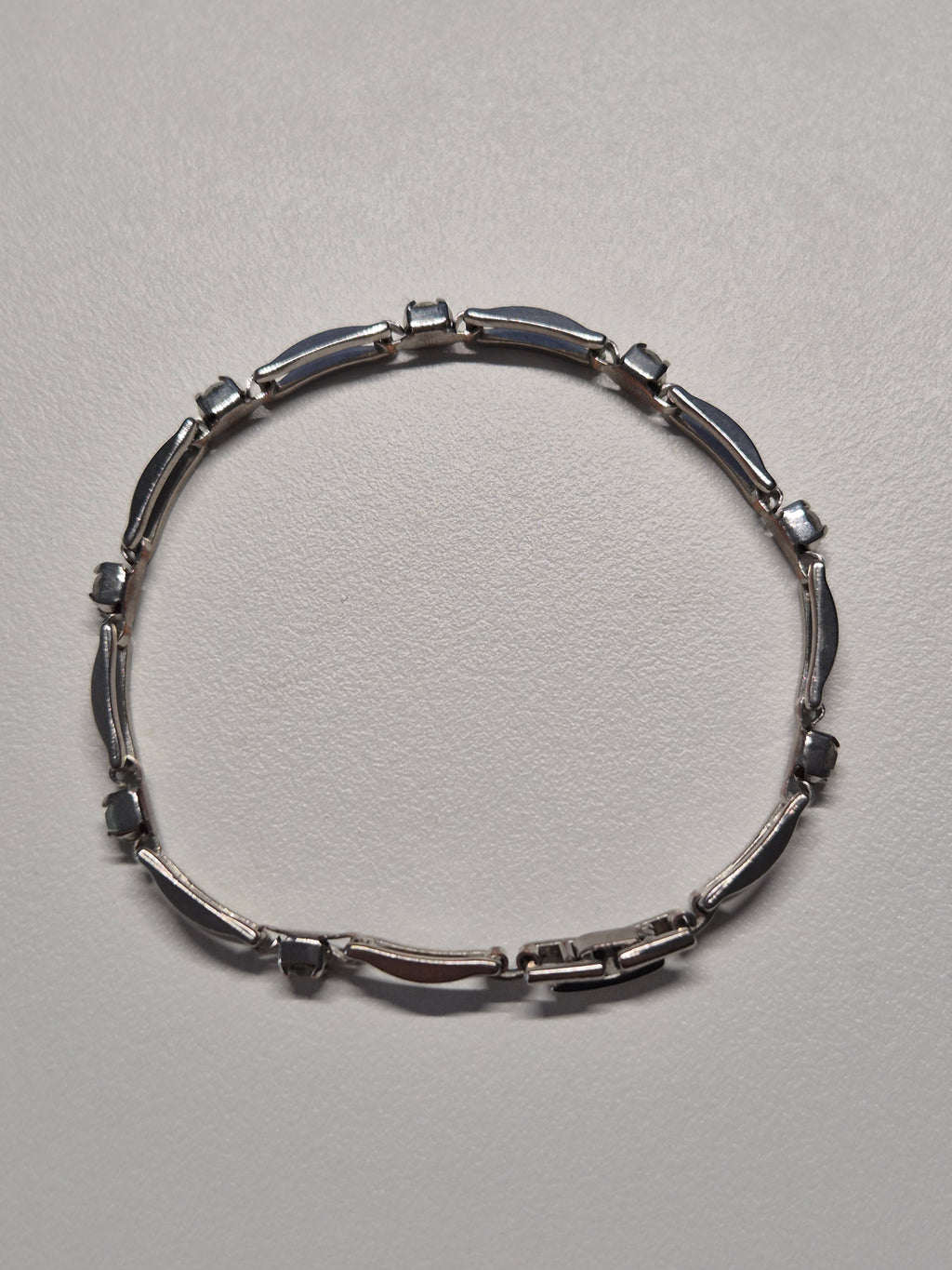 925 Silber Armband mit Zirkonia, 19 cm, Silber, guter Zustand