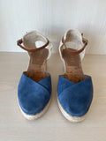 CYPRES Navy Blue Wedge Espadrilles EU 38 Normal Use