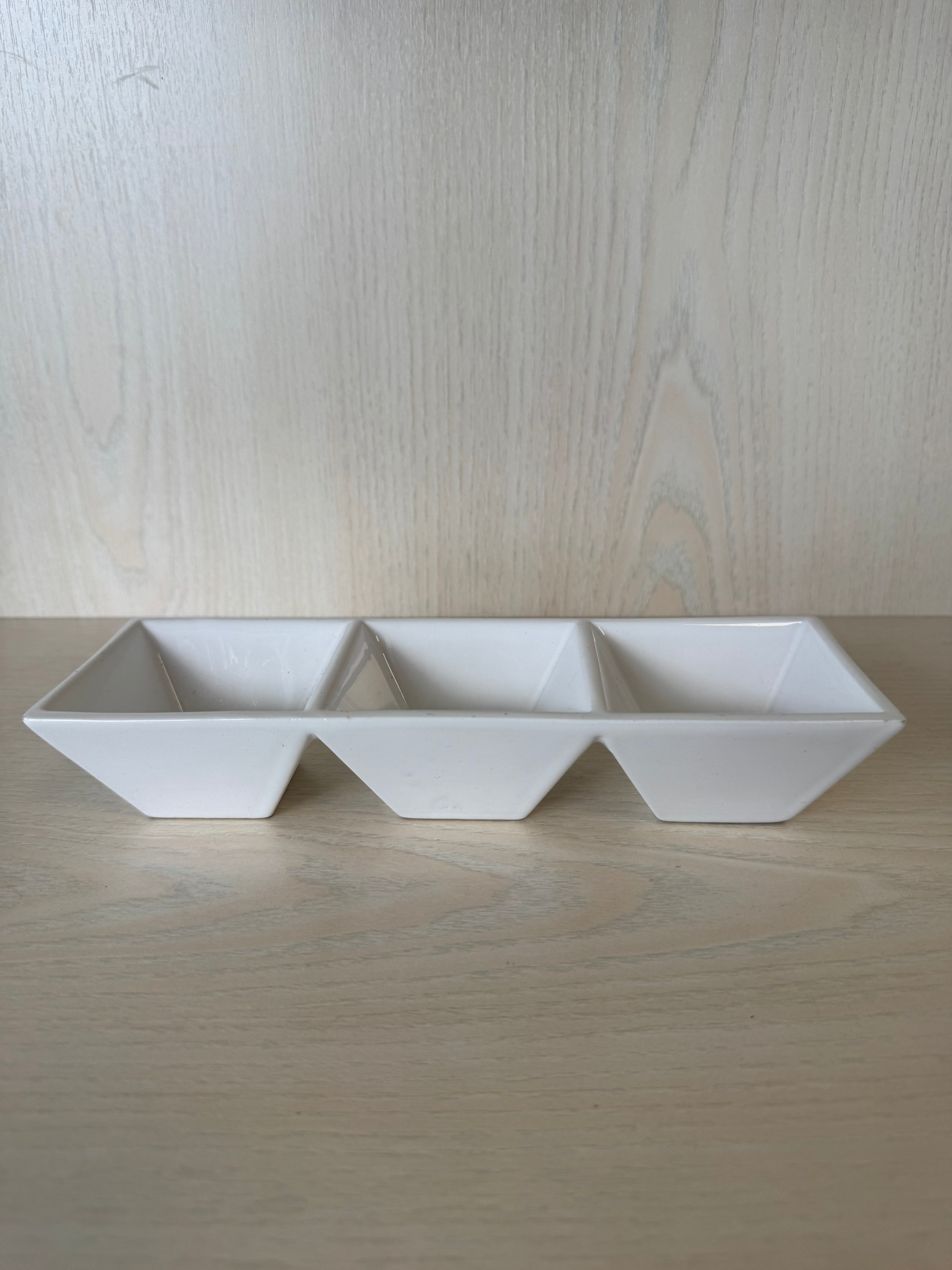 BIA Cordon Bleu Servierplatte 3-teilig, Weiß, 20x8x4cm, wie neu
