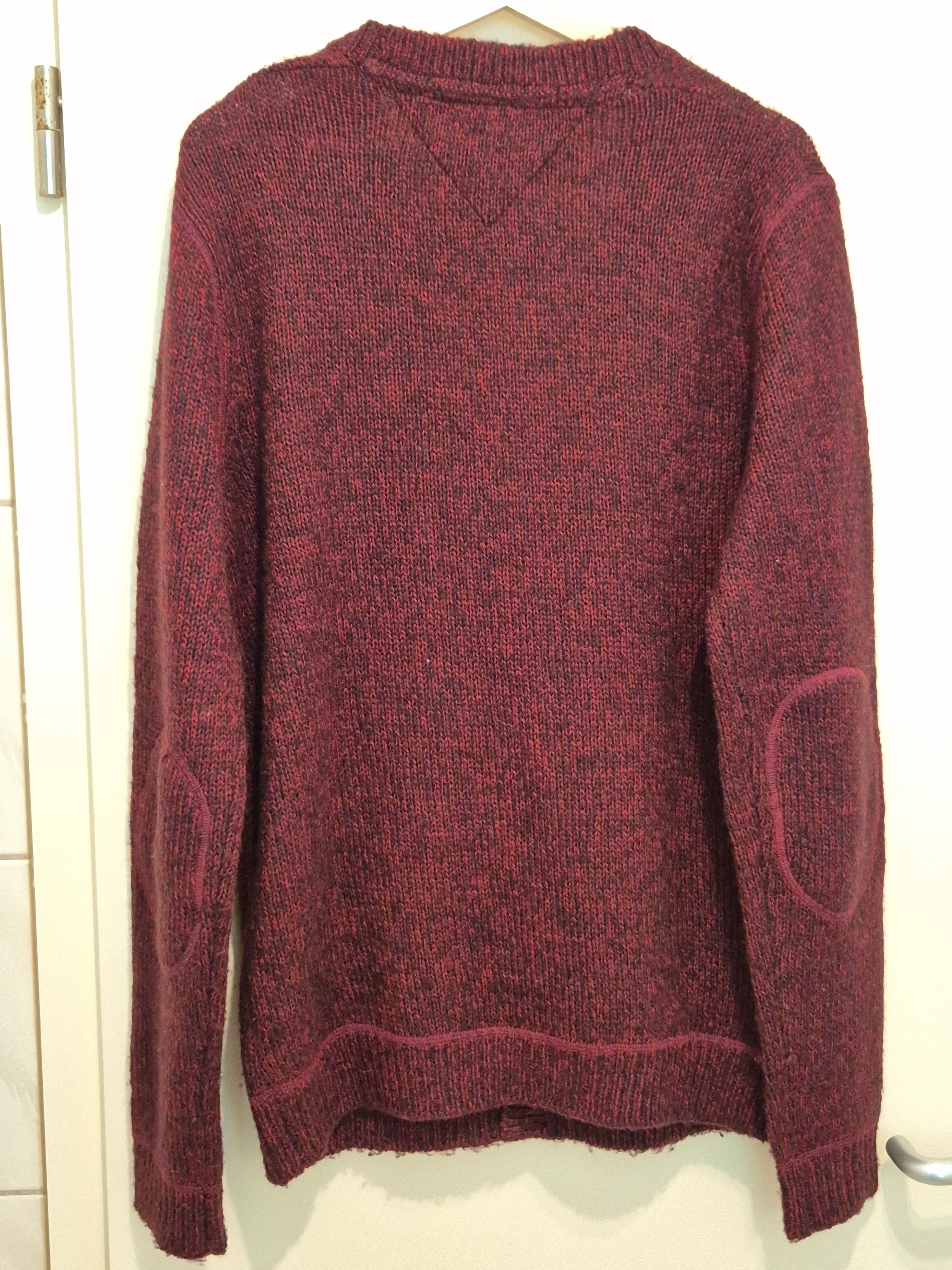 Tommy Hilfiger Denim Cardigan | Gr. M | Wollmix, Dunkelrot | Gut
