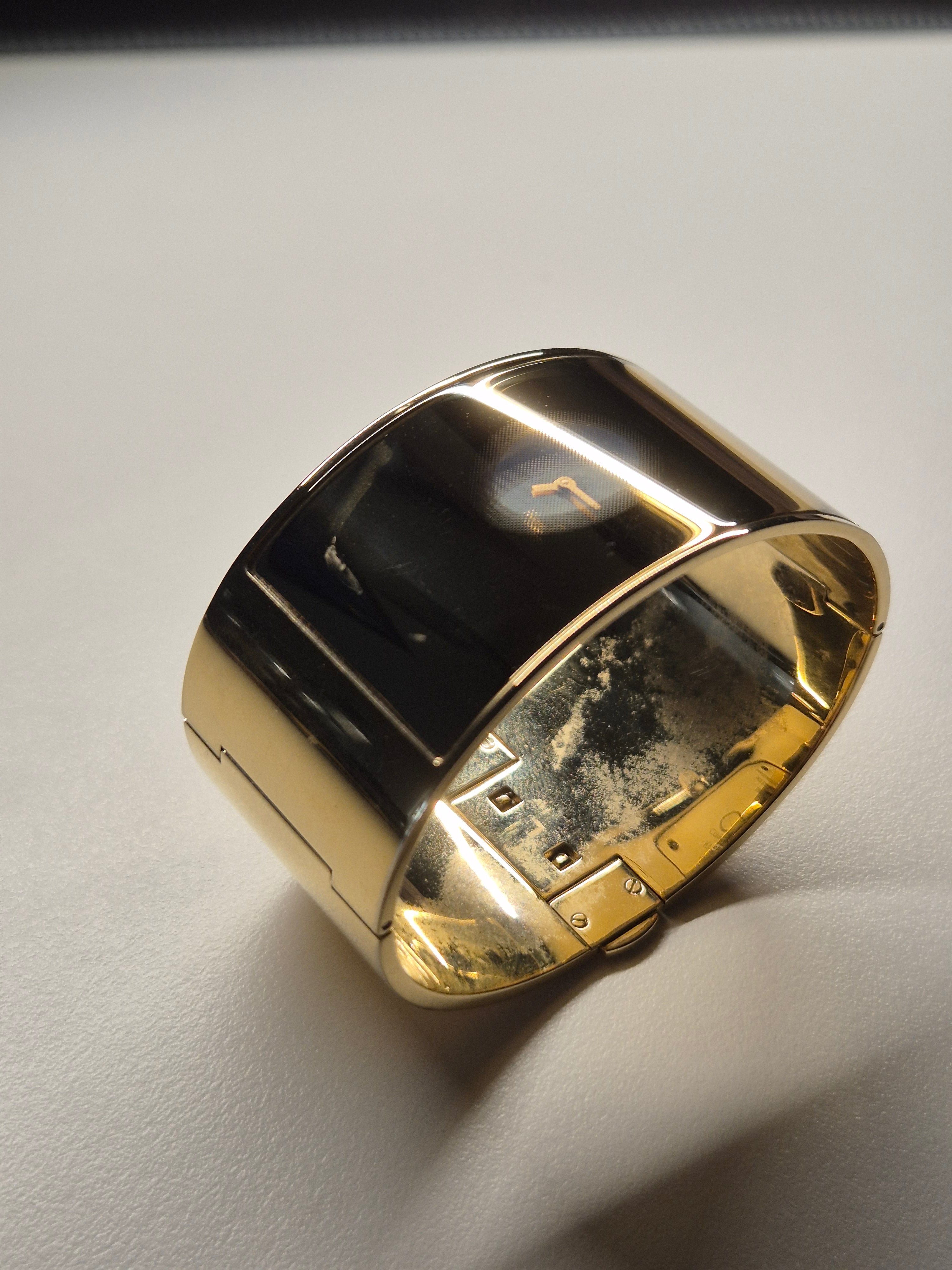 Calvin Klein K34234-00 Damen Cuff Uhr – Edelstahl, Gold, Gut, Batterie nötig