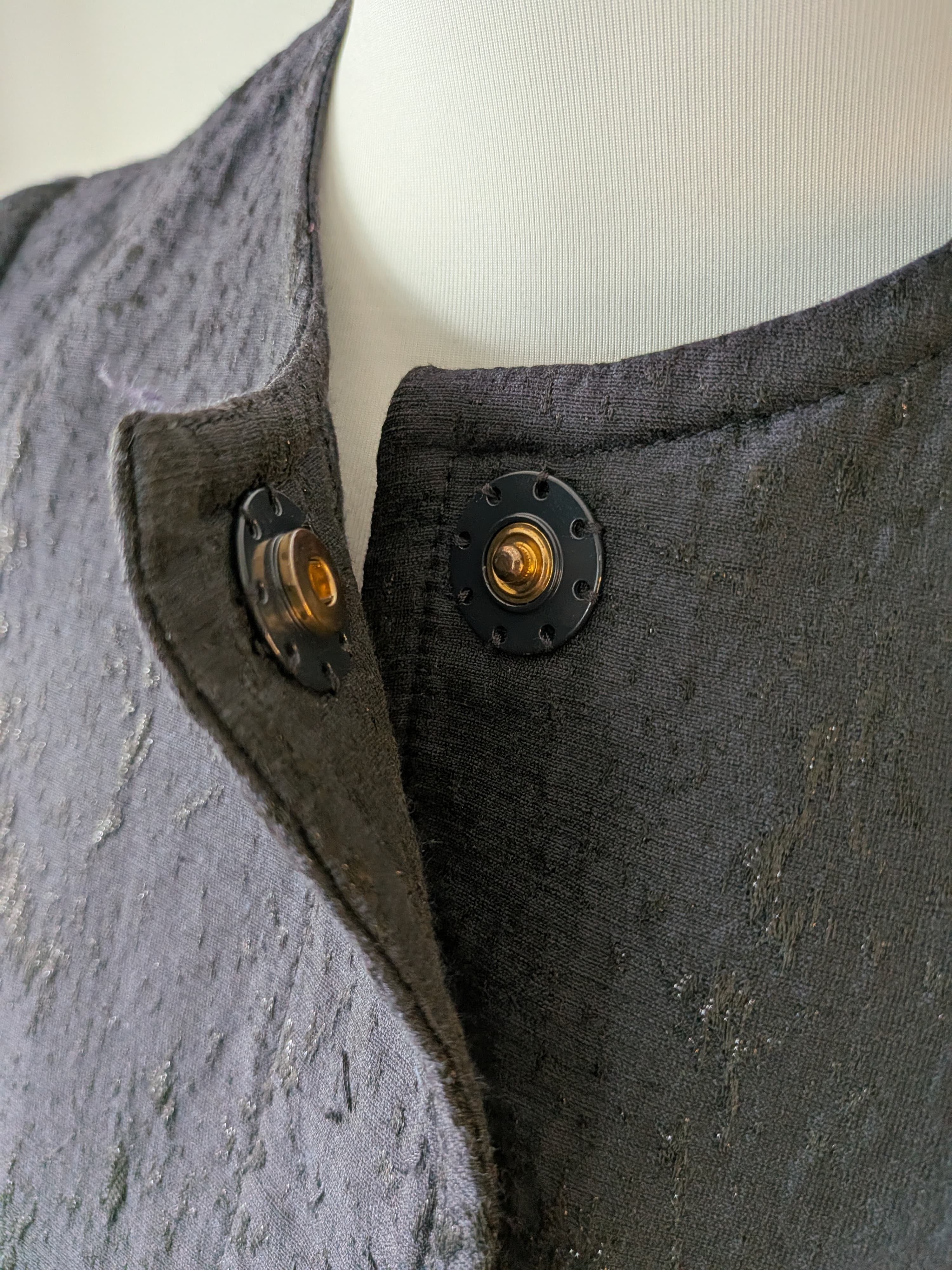 MAX&Co. Jacquard-Jacke, schwarz, cropped, IT 40 / EU 36, sehr guter Zustand