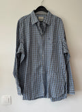 Bugatti Herrenhemd Fine Twill – Blau/Weiß Kariert, XL, Sehr Gut