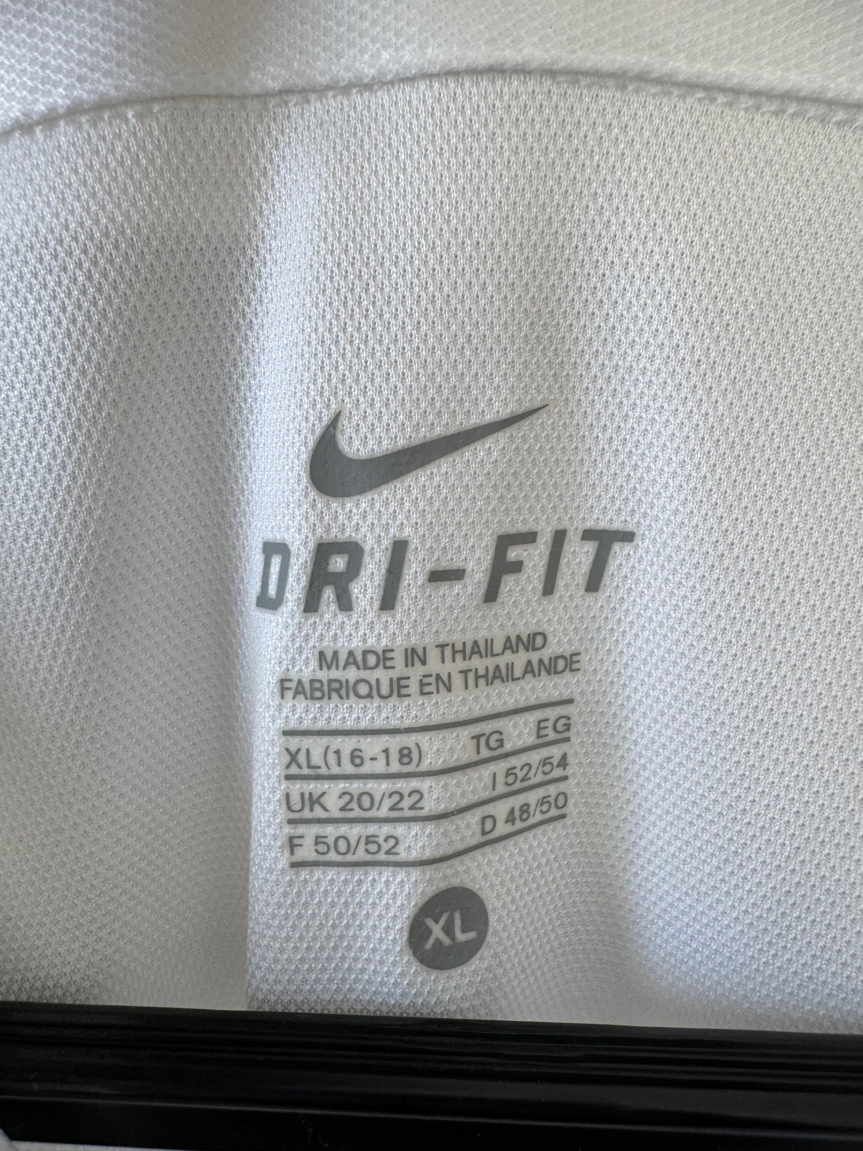 Nike Dri-FIT Men’s Polo Shirt, White/Black, Size XL, Good Condition