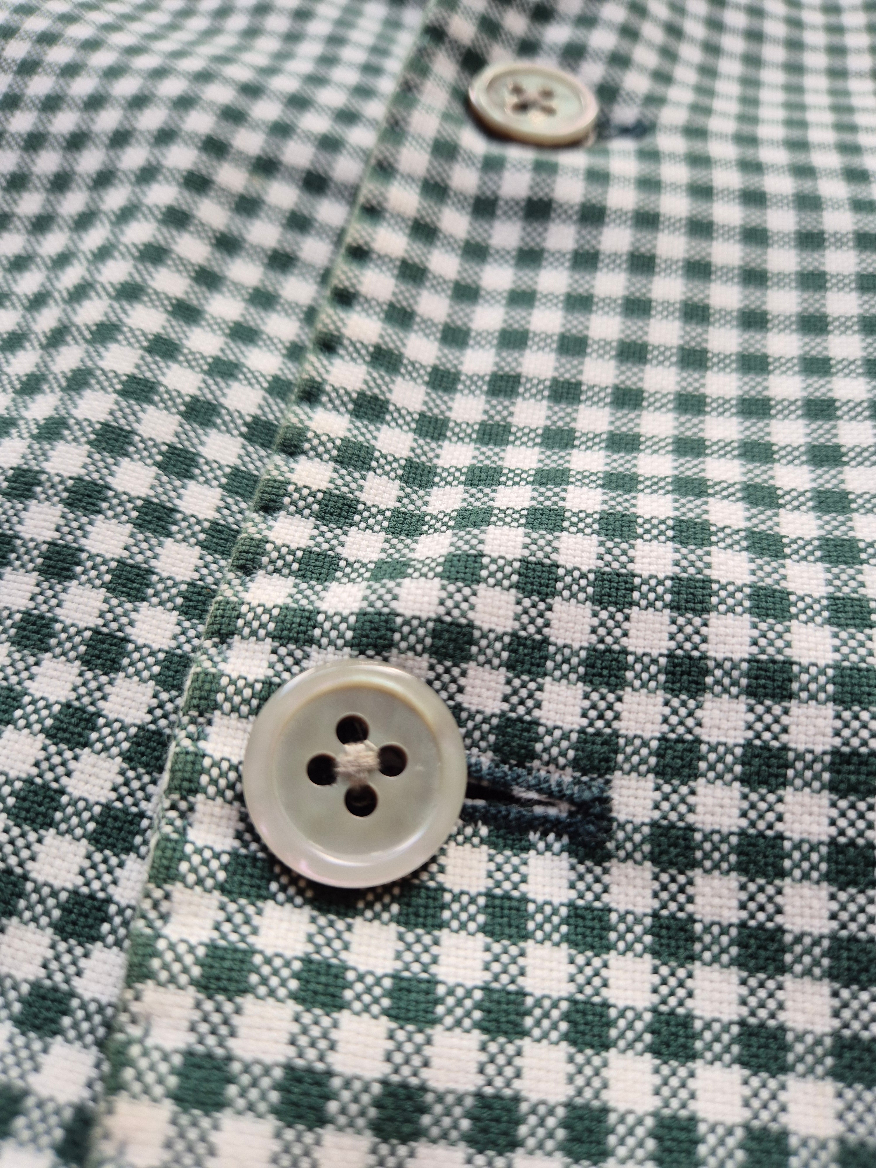 AT.P.CO Men’s Gingham Blazer Green/White EU 50 (L) Cotton-Blend Used