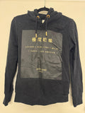 Superdry Established Graphic Hoodie – Black, Good Condition