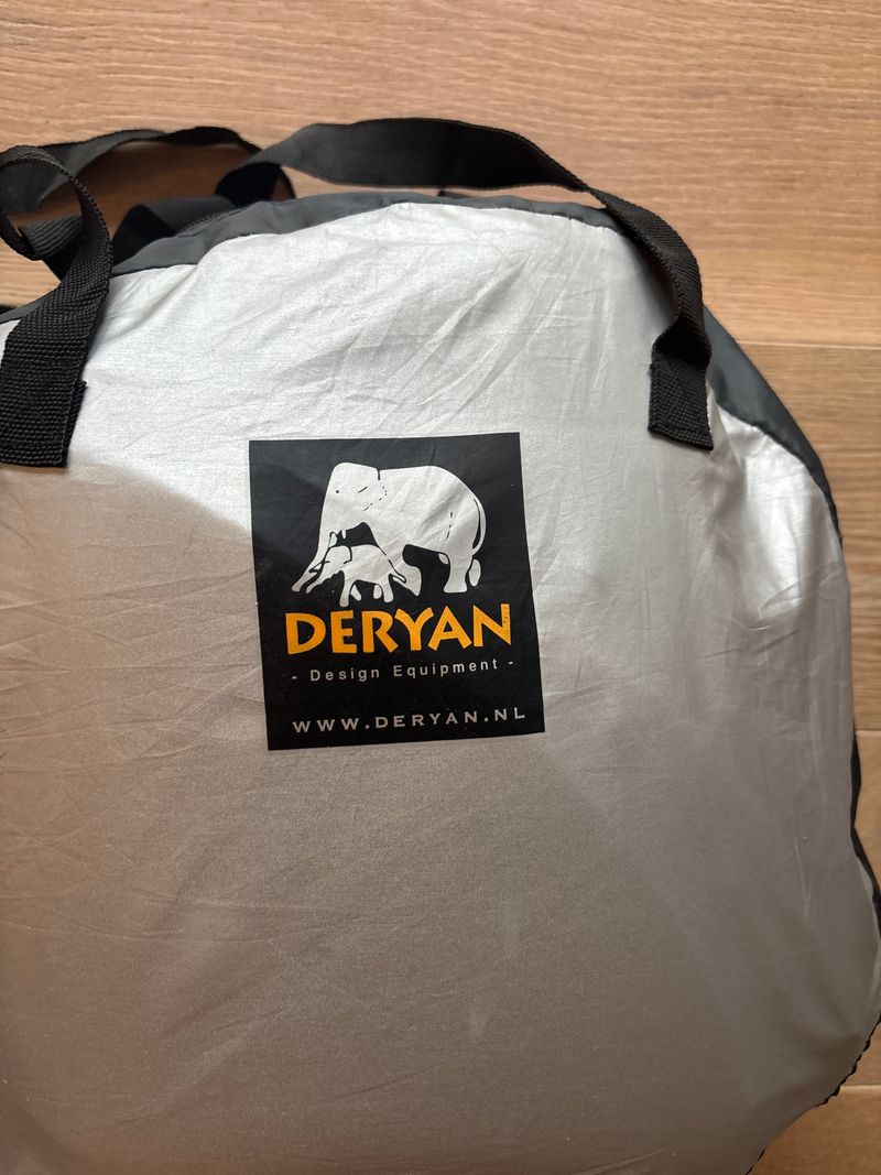 DERYAN Baby Luxe Reisebett/Zelt, 0-2 J., Silber, Sehr guter Zustand