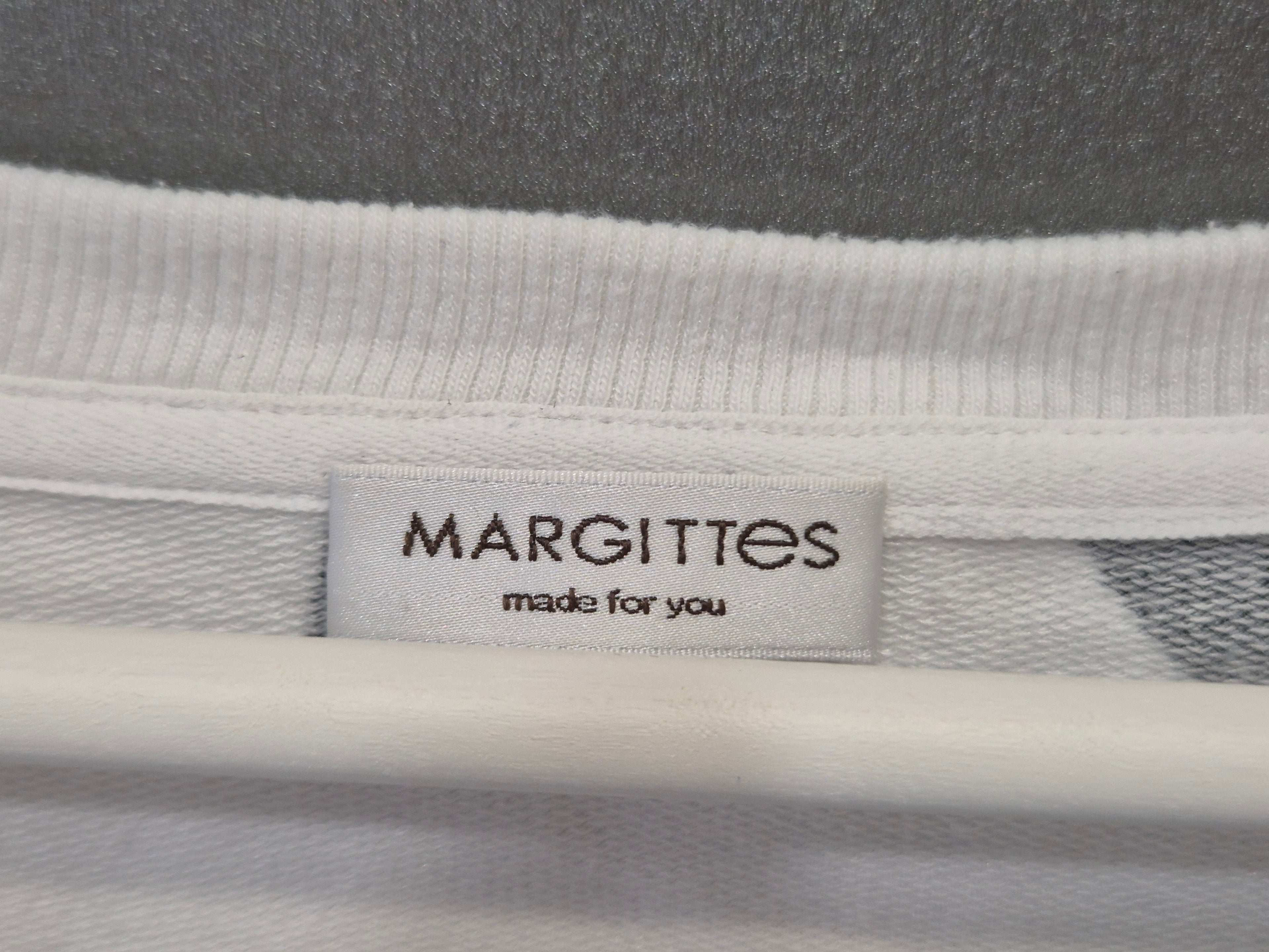 Margittes Star Print Oversize Sweatshirt 44 Weiß/Schwarz, guter Zustand