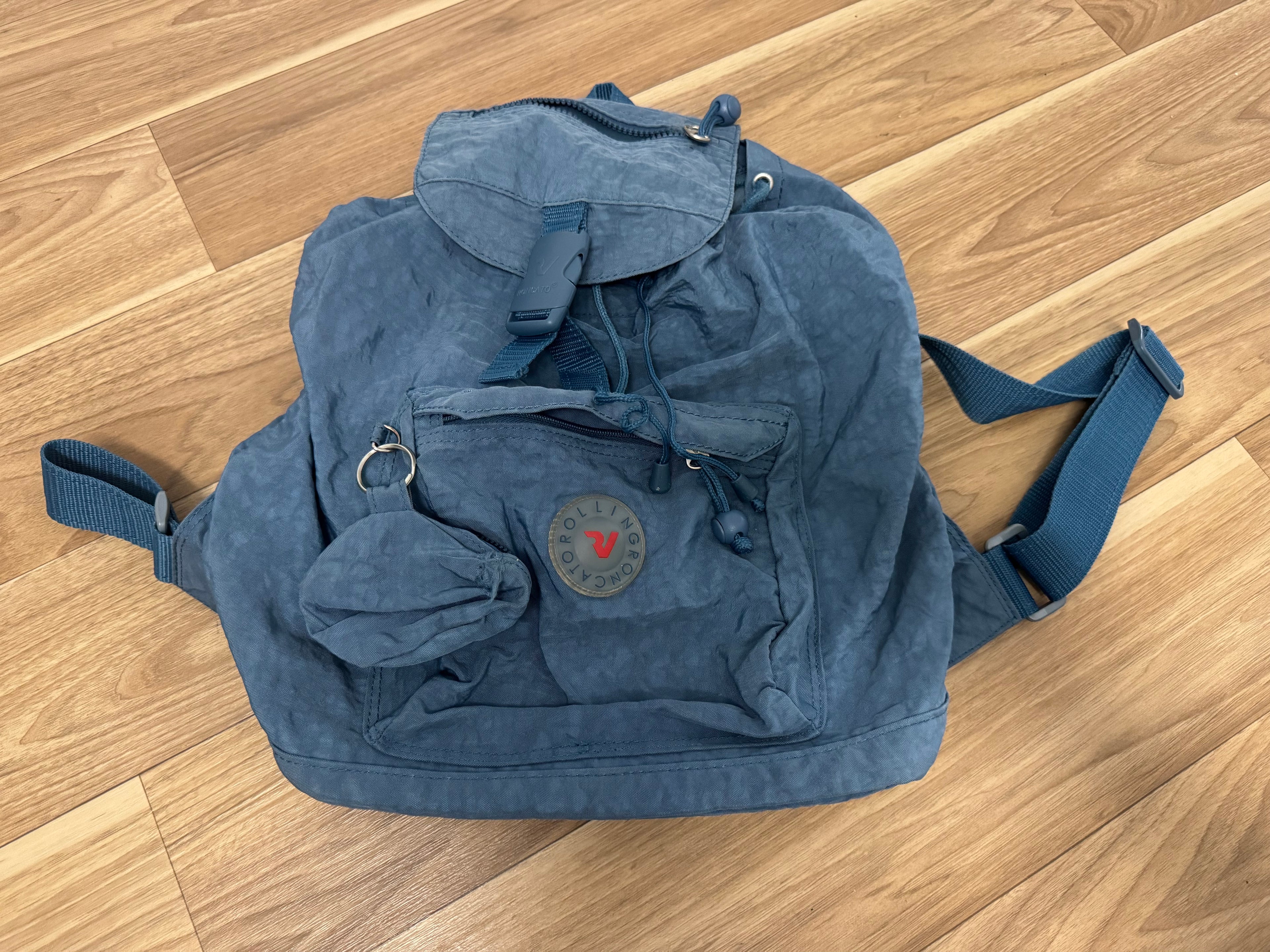 Vintage Roncato Rolling Series Backpack, Crinkle Nylon, Medium, Normal Use
