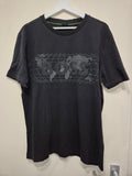 BOSS Men’s Rhinestone Logo T-Shirt, Black, Size L, Good Condition