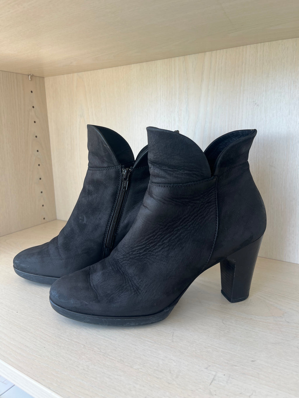 Paul Green Ankle Boots – Schwarz, Echtleder, Gr. 39, Guter Zustand