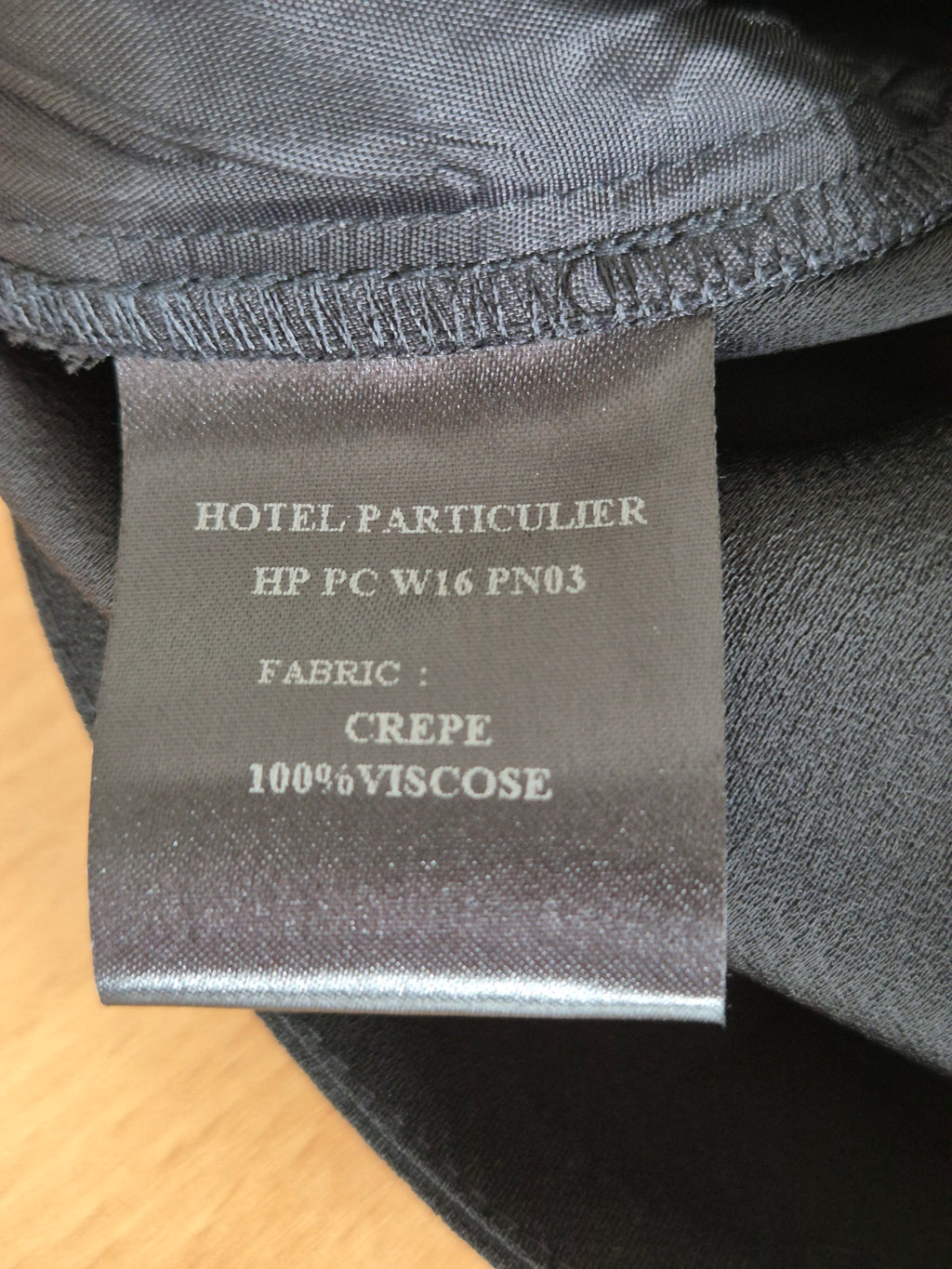 Hôtel Particulier Plisseehose mit Gürtel – Schwarz, Gr. 40, Wie Neu